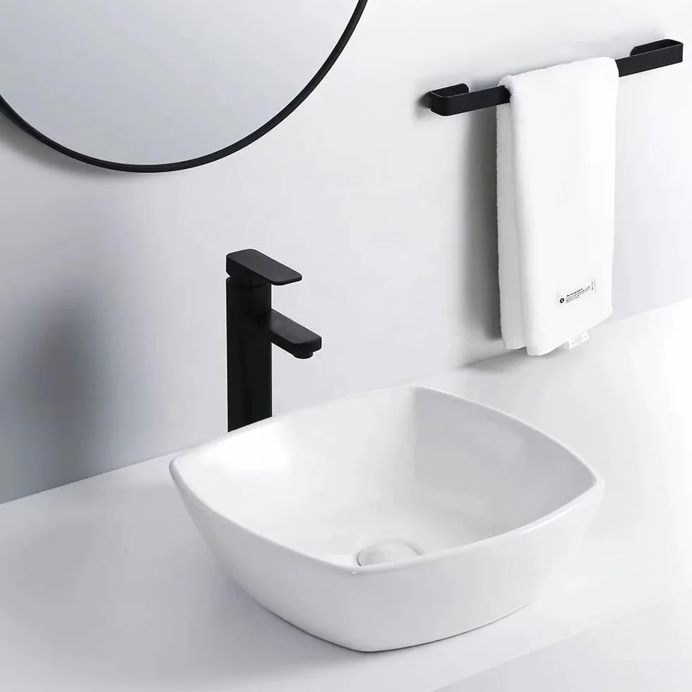 Umywalka Łazienkowa Umywalka Nablatowa Umywalka Ceramiczna Do Użytku Domowego Umywalka Hotelowa Nablatowa Umywalka Ceramiczna Nablatowa Kwadratowa Umywalka Artystycz