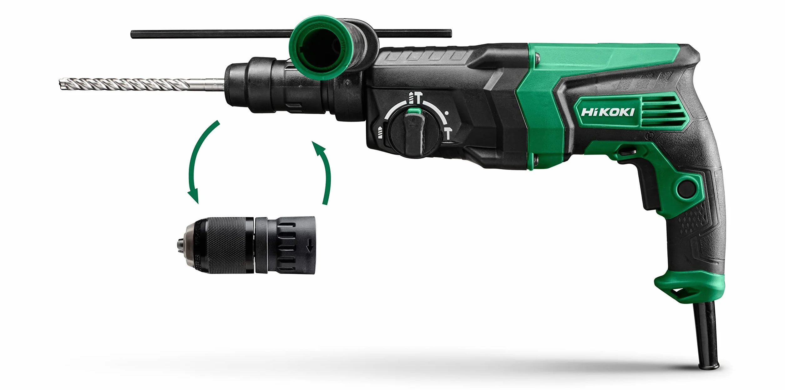 HIKOKI Bohr & Meißelhammer, DH26PMCW1Z (im HSC I) (830Watt) 240V (SDS-plus) inkl. 13 mm SSBF