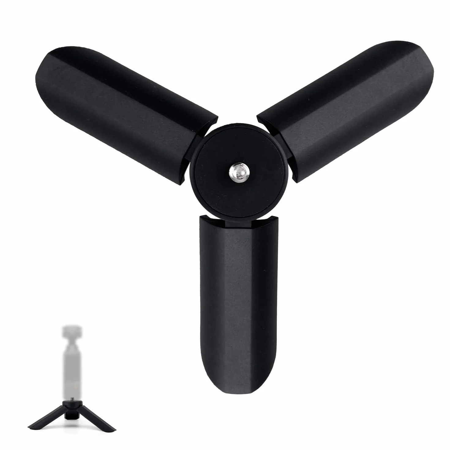 BOXOB Miniaturowy Statyw do DJI Osmo Pocket 3 i 2, Przenośny Kijek do Selfie, Czarny
