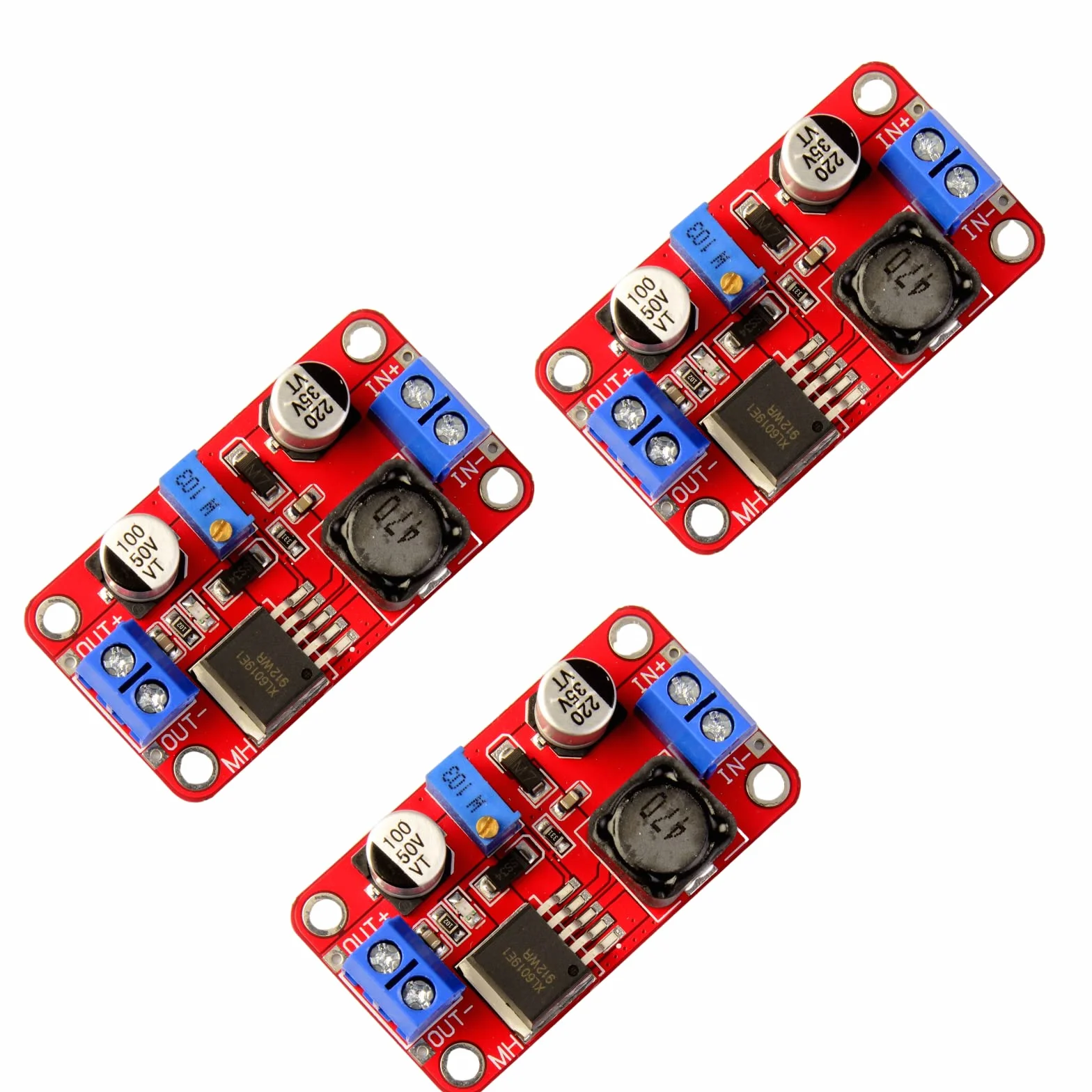 DC Step Up Converter 3 V-35 V na 5 V-40 V Regulowane Napięcie Wyjściowe Boost Converter Adapter Zasilacza Sieciowego Moduł (3 Sztuki)