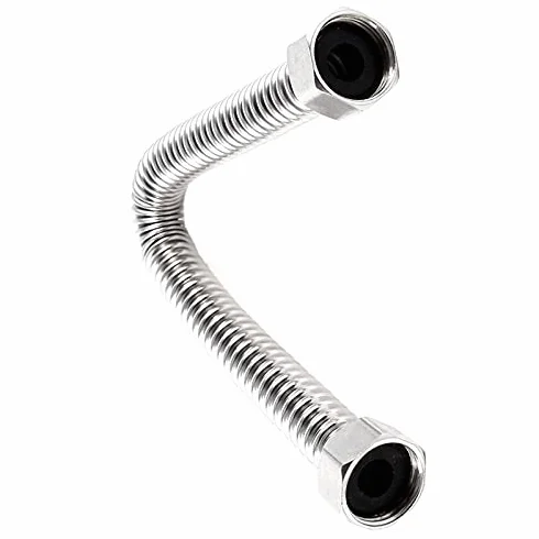 Wymiana węża prysznicowego, 2 szt. Wąż prysznicowy łazienkowy 19 mm ze stali nierdzewnej 30 cm Srebrny Łatwa wymiana DIY