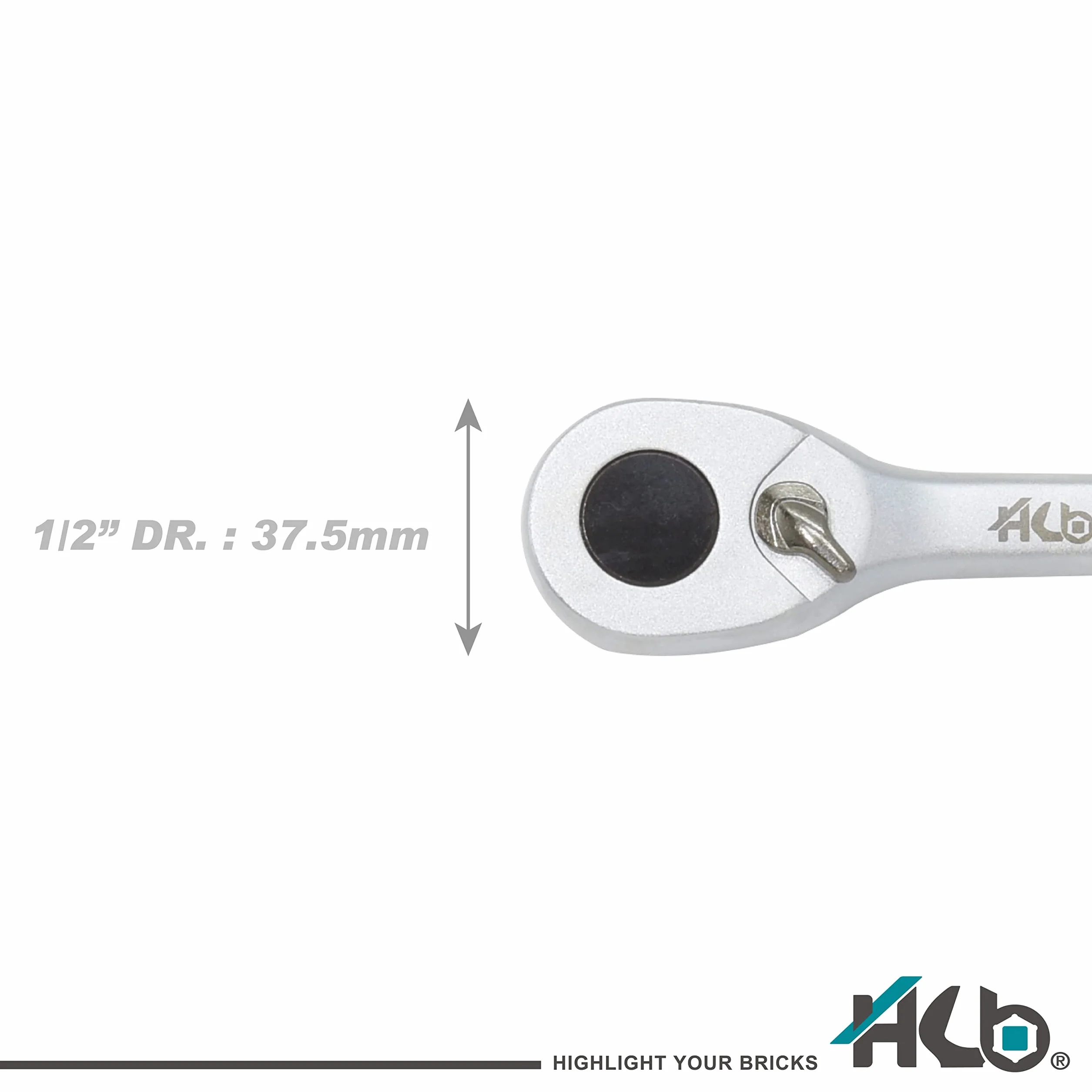 HB Zestaw Nasadek 32 Sztuki 1/2" z Grzechotką 120 Zębów Rewersyjną i Uszczelnioną, Bity Torx PZ PH SL HEX, Przedłużka, Stojak, Made in Taiwan AKM023-G