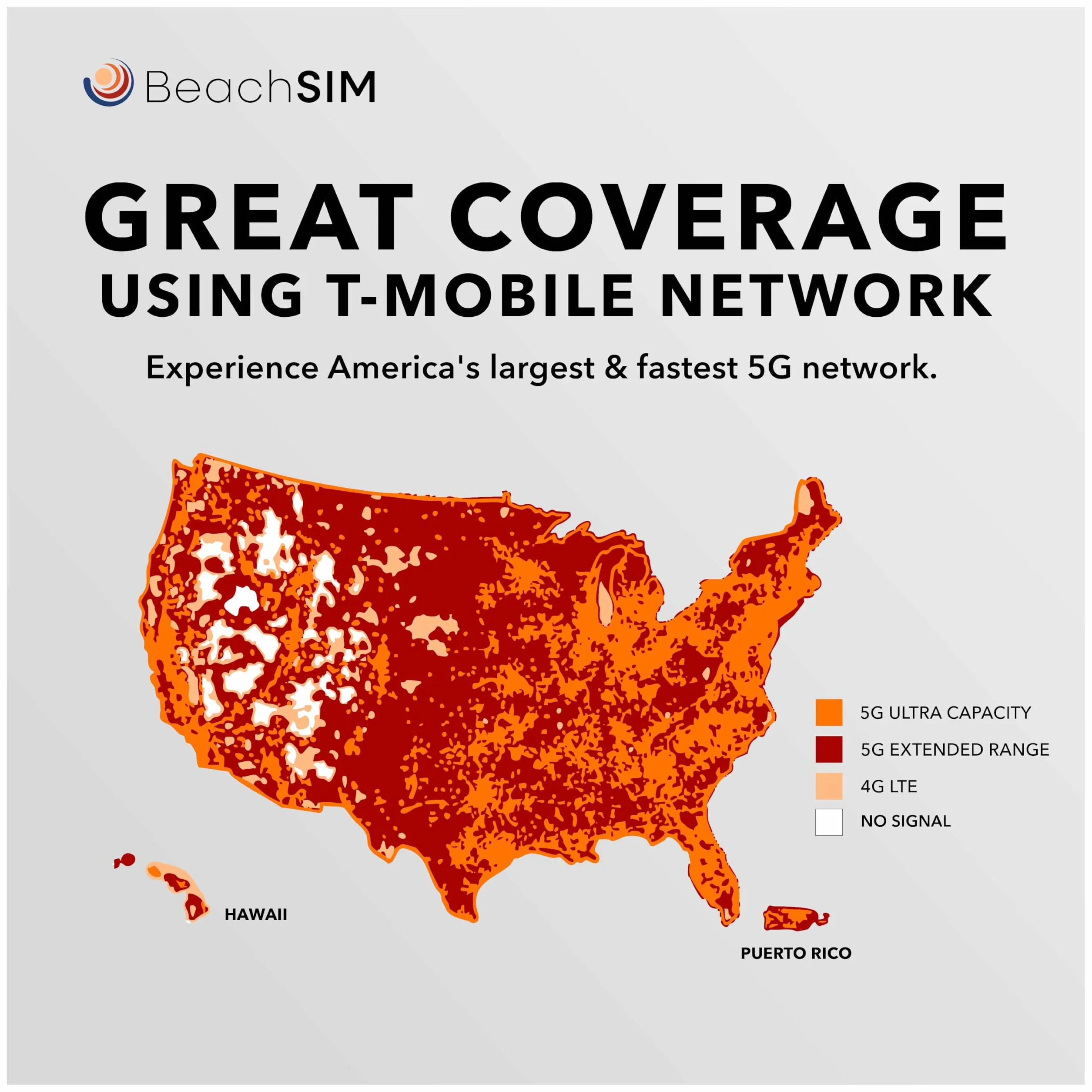 Karta SIM USA T-Mobile 21 dni Nielimitowane dane 5G połączenia SMS iOS Android