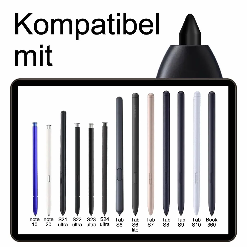 Samsung Galaxy Tab S9 / Plus / Ultra S Pen Wymienne Miękkie Końcówki 5 Szt. z Narzędziem do Montażu