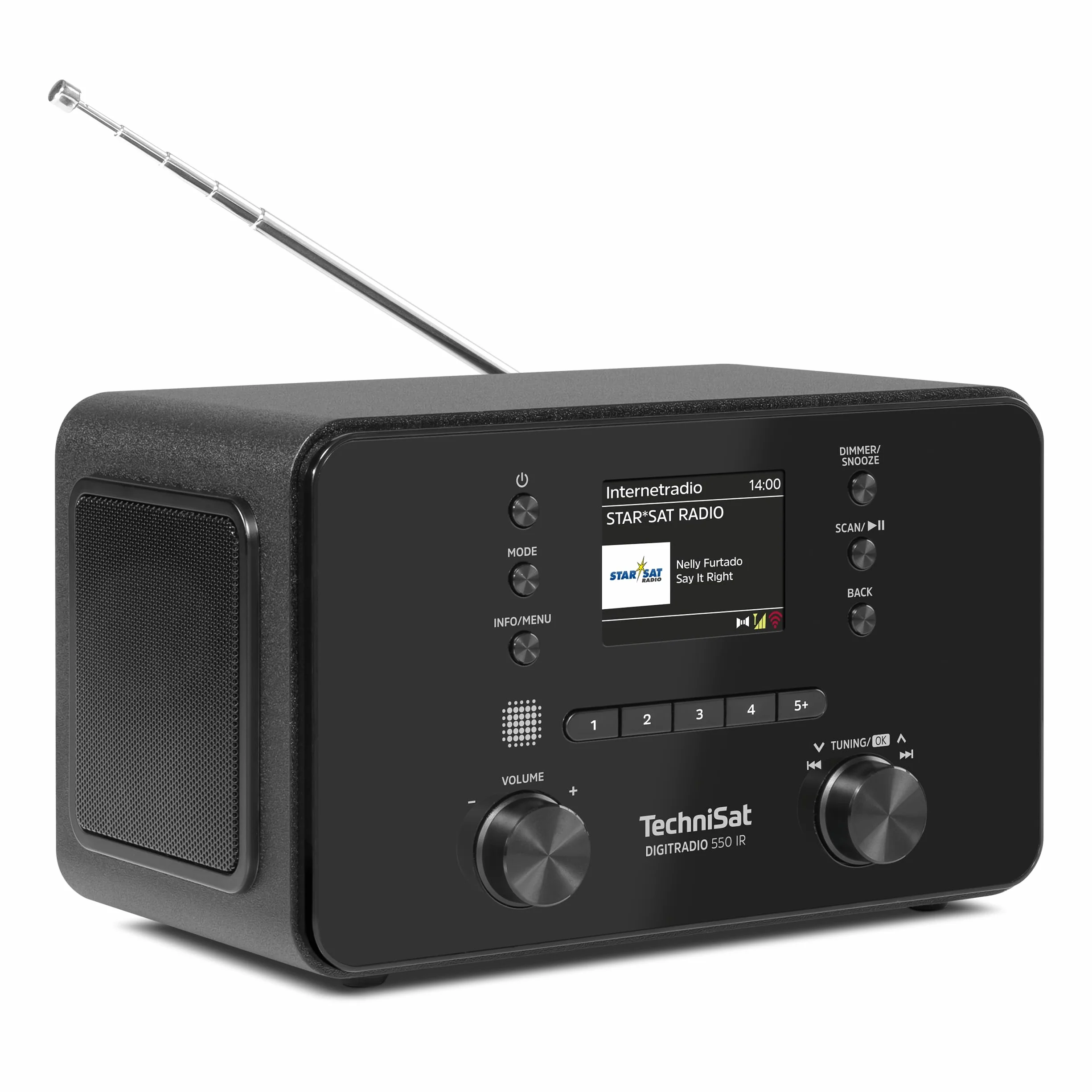 TechniSat DIGITRADIO 550 IR Stereo radio internetowe DAB+ UKW WLAN Bluetooth czarne