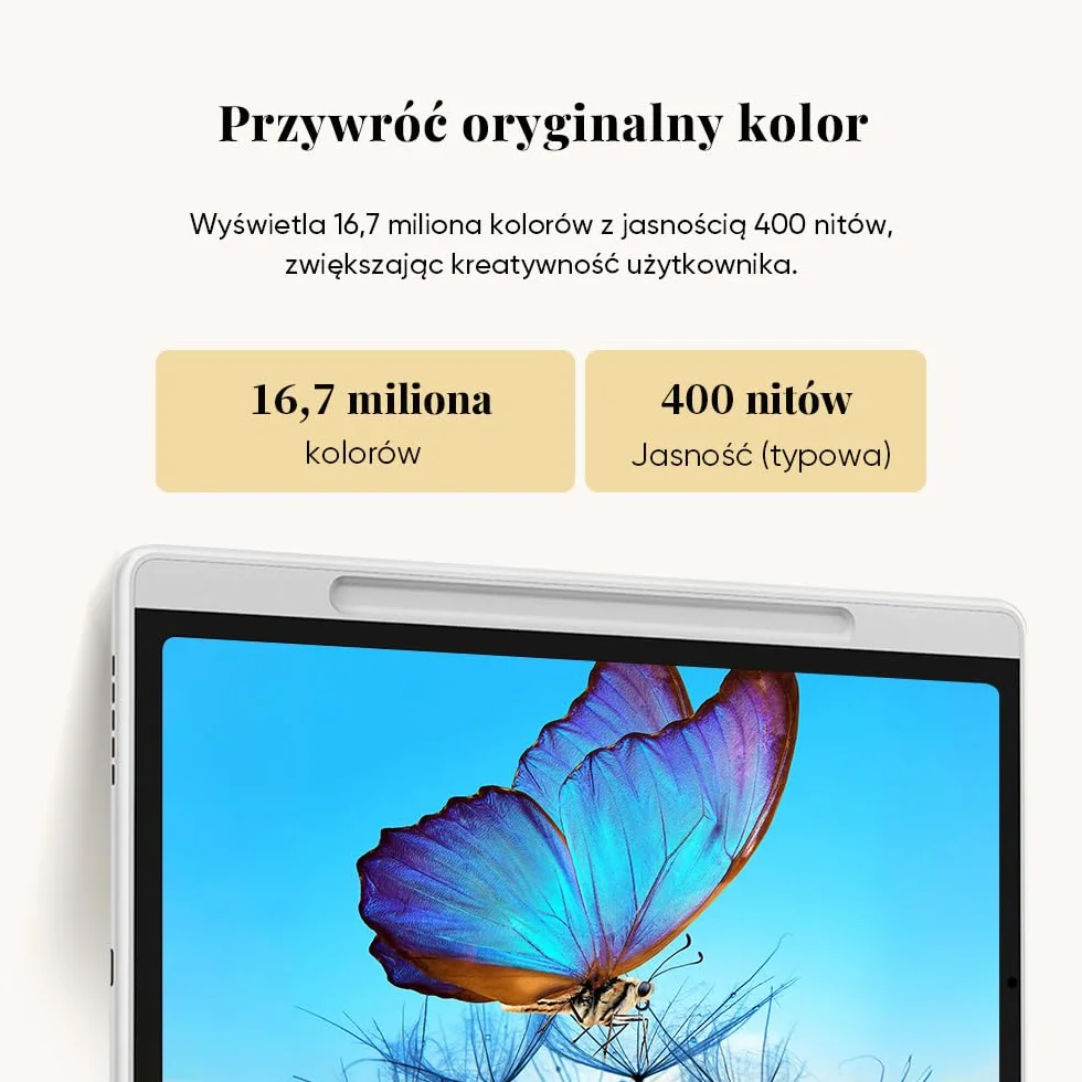 XP-Pen Magic Note Pad 10,95" papierowy tablet z kolorowym wyświetlaczem rysik 16K X3 Pro rozdzielczość 1200 x 1920 pojemność akumulatora 8000 mAh