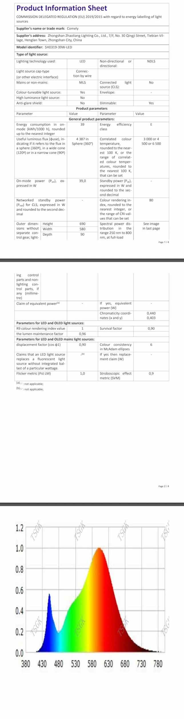 Comely Regulowany Plafon LED, 36W Nowoczesna Oprawa Sufitowa Z Pilotem/3000K-6500K, 4 Pierścienie Okrągła Złota Lampa Sufitowa Do Salonu Sypialni Jadalni, 69 CM