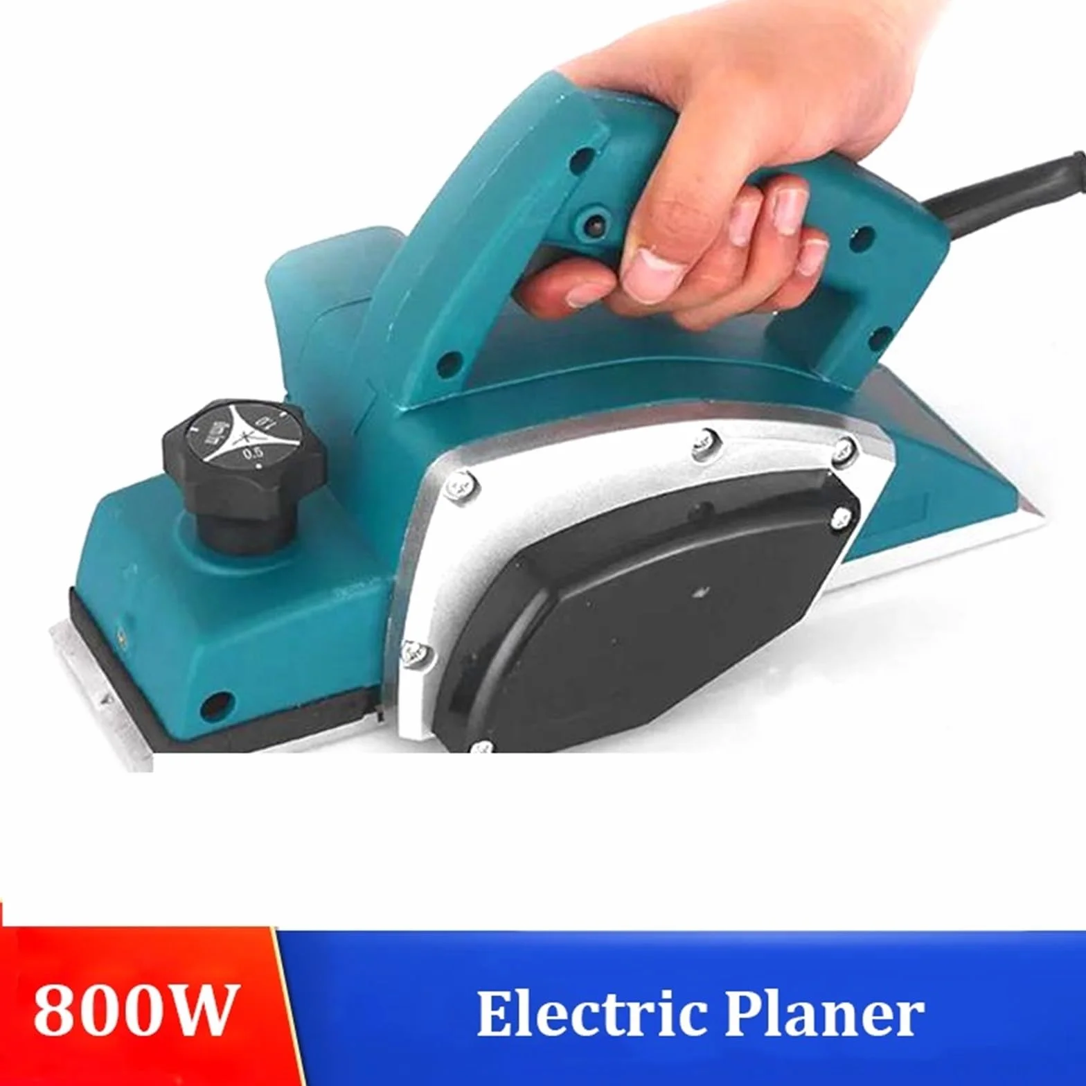 Elektryczna strugarka do drewna 800W Elektryczna Strugarka Ręczna Cięcie Drewna Elektryczna Frezarka Frezowanie Drewna Grawerowanie Rowkowanie Obróbka Drewna Fit Elektronarzędzie precyzyjna strugarka