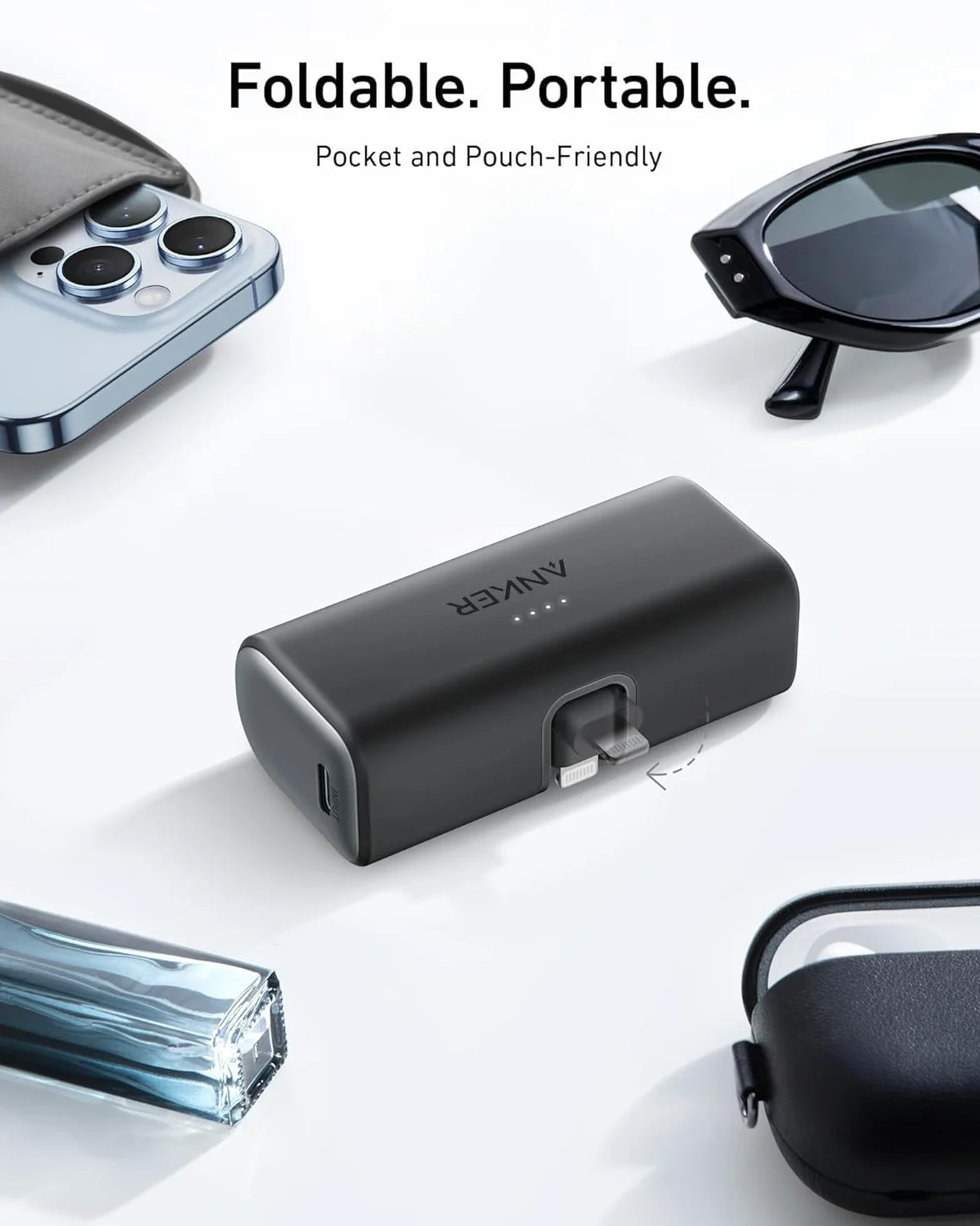 Anker 621 power bank 5000mAh 12W z wbudowanym złączem Lightning MFi