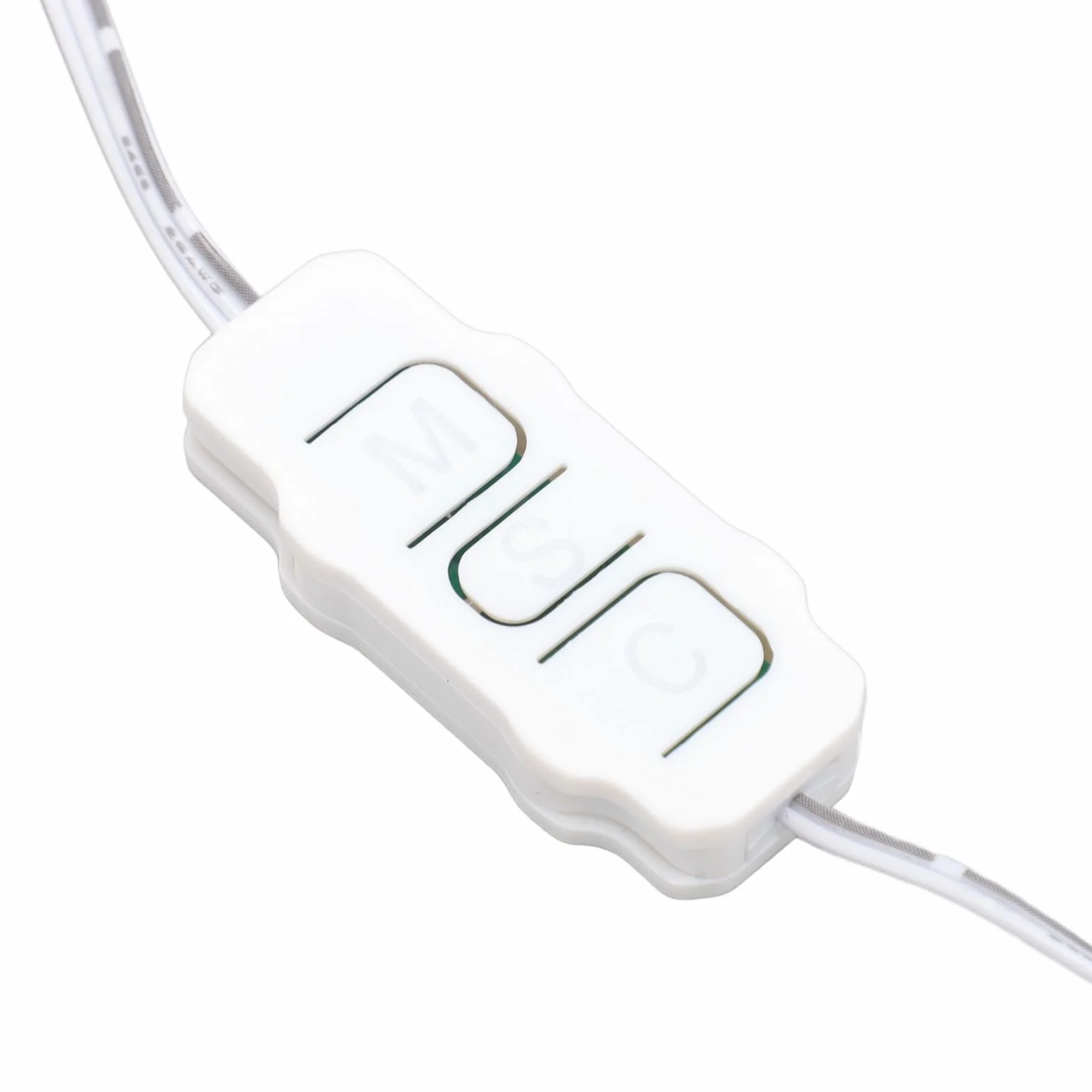 Kontroler Wentylatora Komputera ARGB 5V 3 Pin Easy ARGB Light Stripe Remoteer Proste Przyciski Biały
