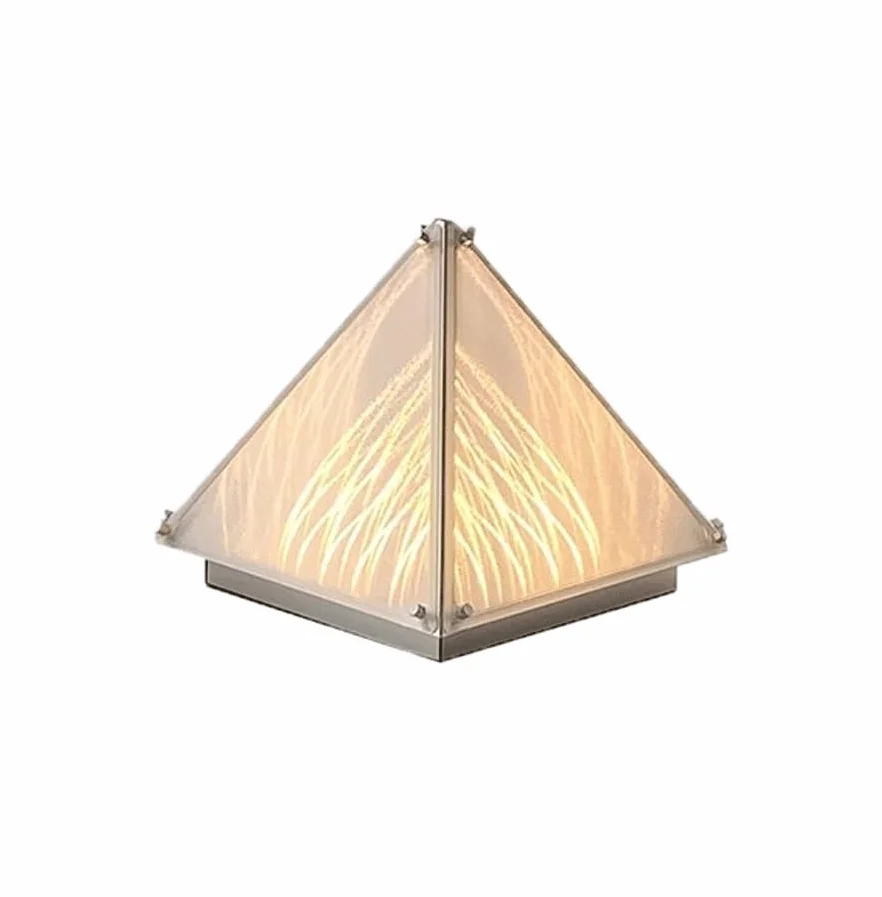 Lampa Stołowa Lampa biurkowa Minimalistyczny design Sypialnia Lampka nocna Salon Podłoga Romantyczna lampka na biurko | Elegant glass & steel desk lamp creates warm ambiance. Perfect for bedside, office, or study.