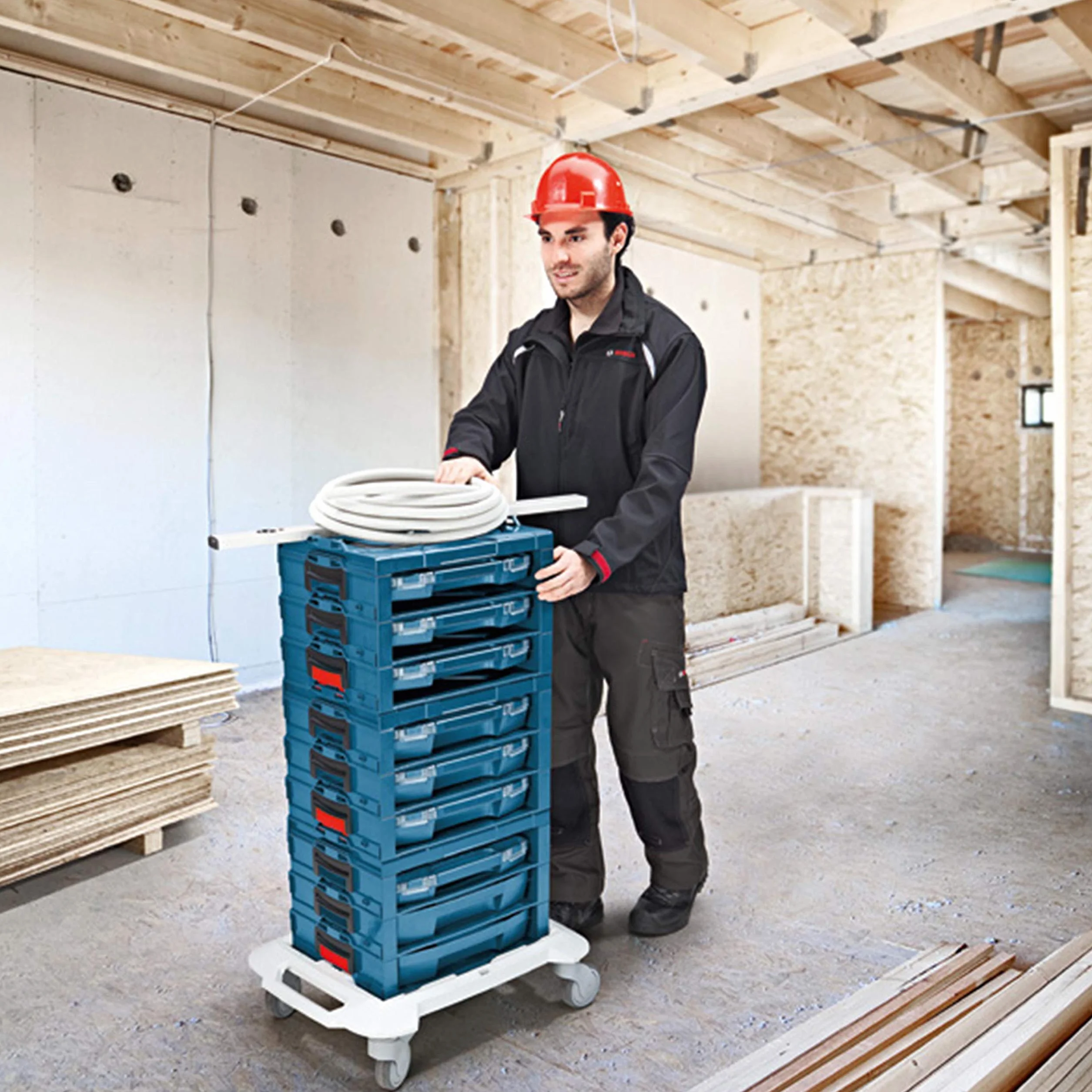 Bosch Professional podstawa mobilna do L-BOXX 100 kg tworzywo ABS