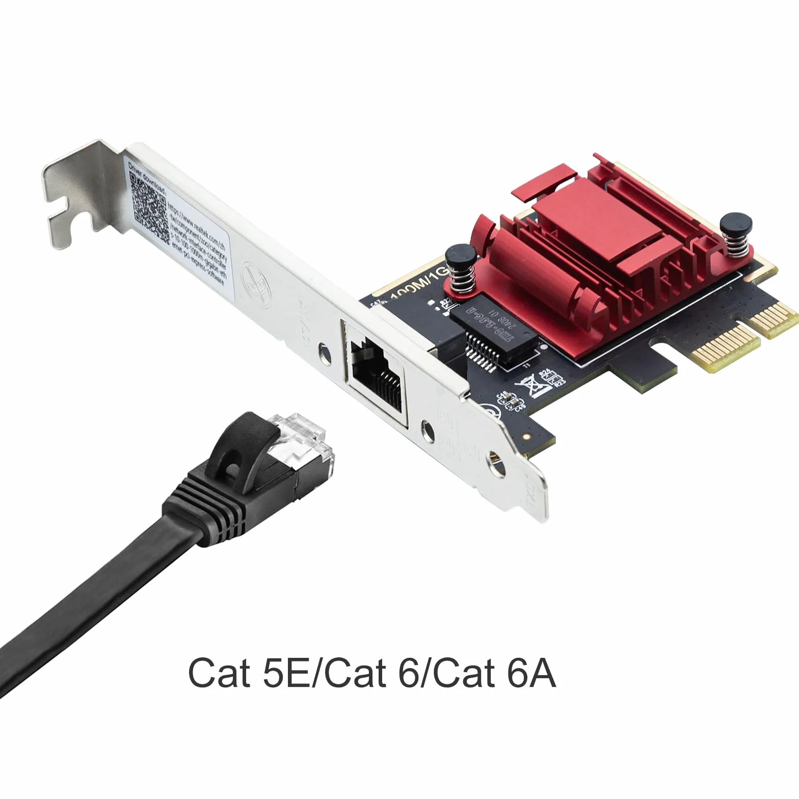 10Gtek 2.5G NIC Network Card, Single RJ-45 Port, Realtek RTL8125 Controller