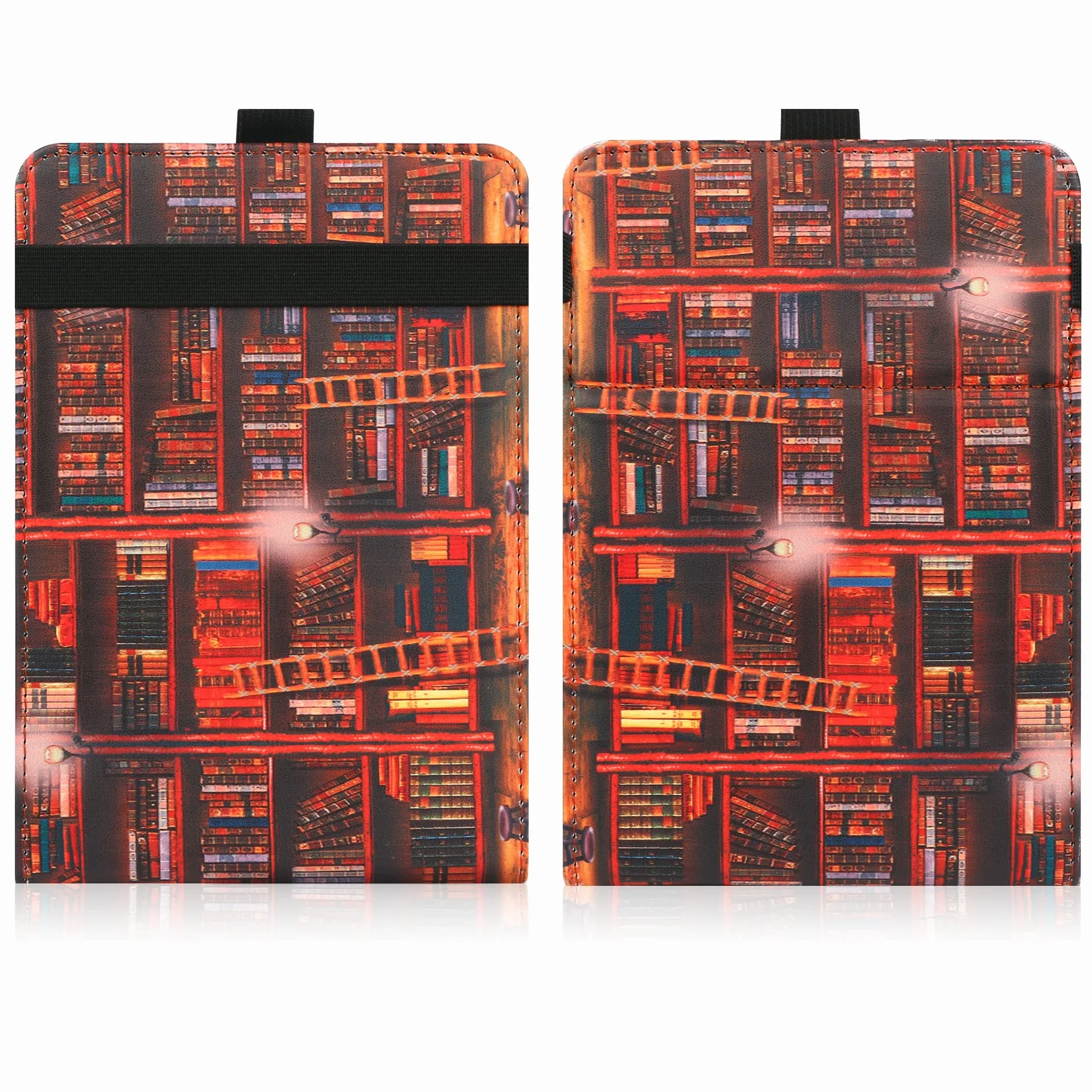 VOVIPO Universal Case for 6",6.8" kindle Paperwhite eReaders, Folio Stand Cover z paskiem kompatybilny z Kindle/Kobo/Tolino/Pocketook/Sony 6-6.8calowy czytnik ebooków-Library