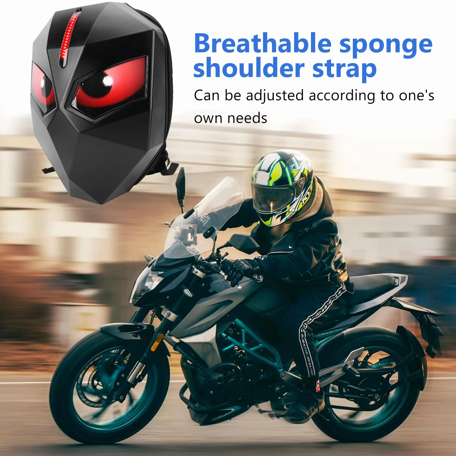 Plecak LED Motocyklowy Knight z Programowalnym Majsterkowaniem