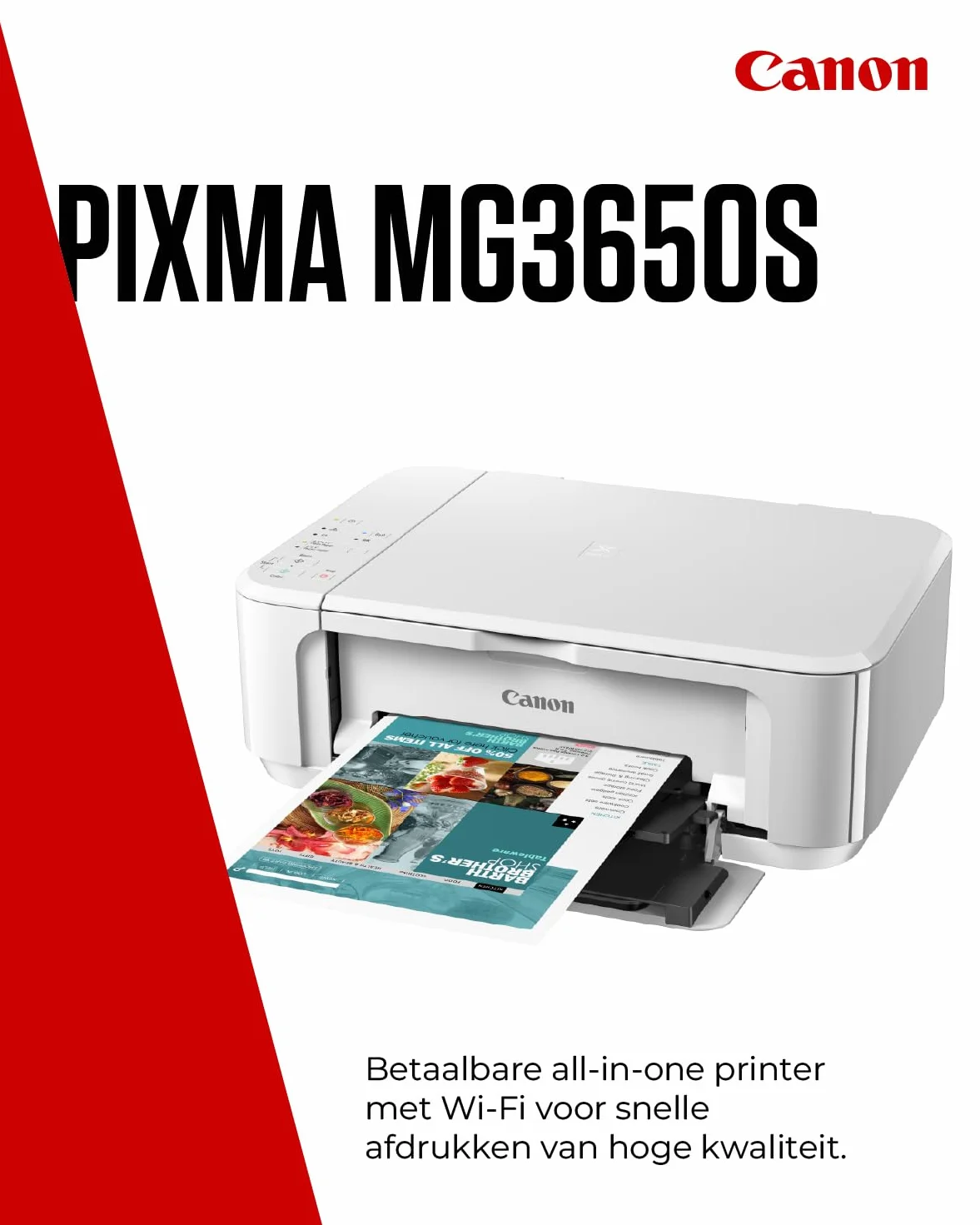 Canon PIXMA MG3650S kolorowa drukarka atramentowa Wi-Fi Apple AirPrint automatyczne drukowanie dwustronne biała