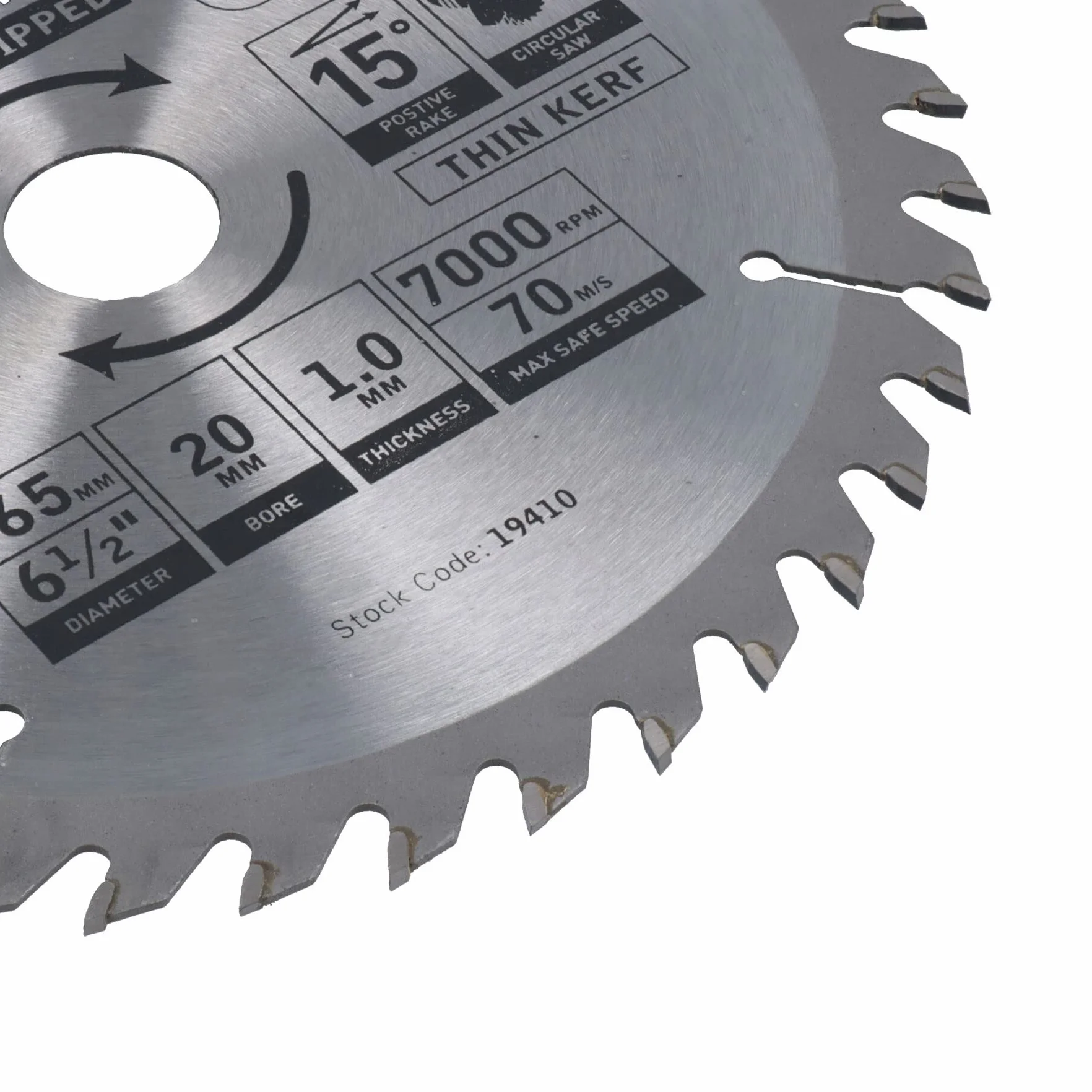 Brzeszczot do piły tarczowej 165 mm x 16 / 20 mm 40 zębów TCT tarcza tnąca drewno 10 szt