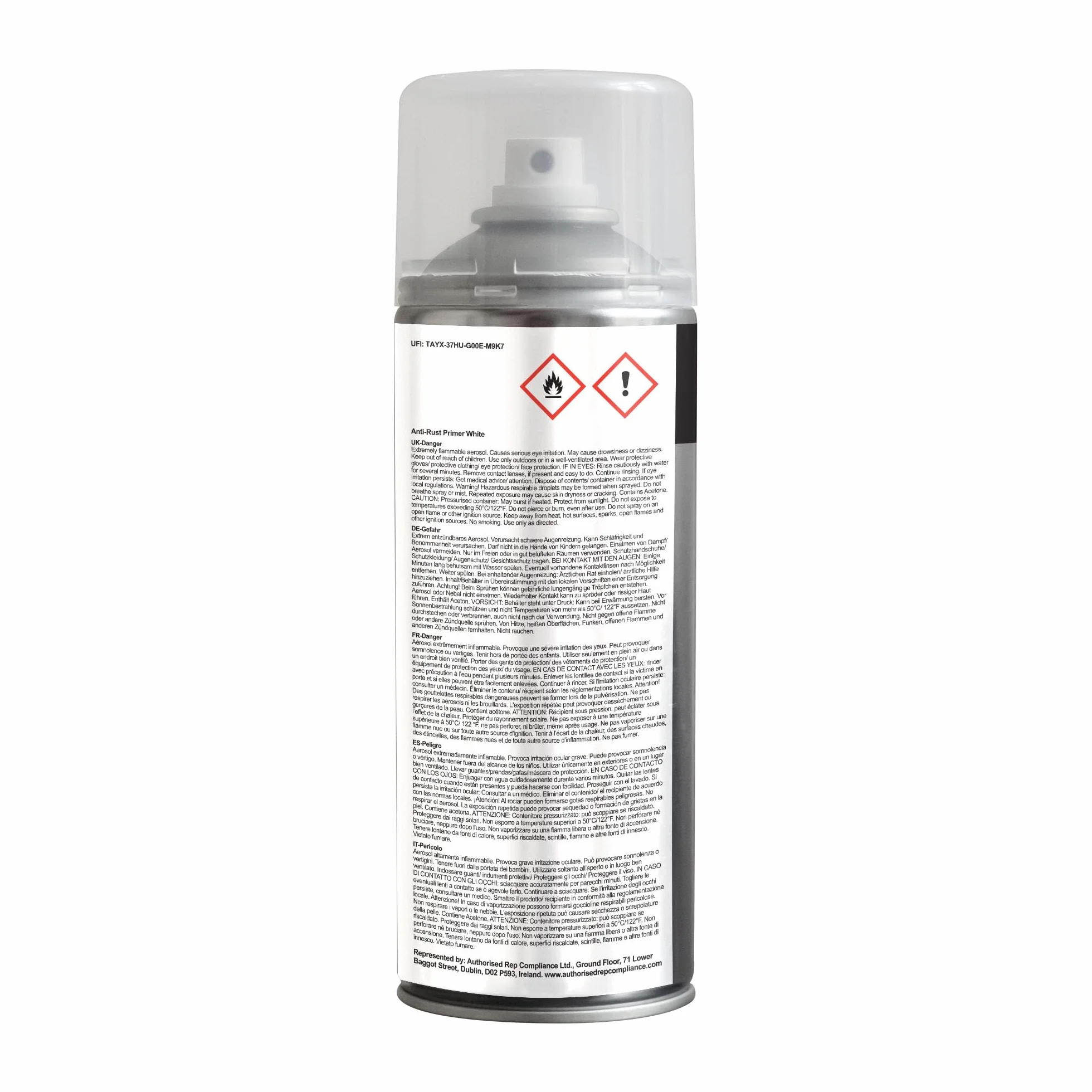 JENOLITE Antyrdzawny podkład aerozol - biały - 400 ml (wysoka wydajność ochrona przed rdzą i korozją)