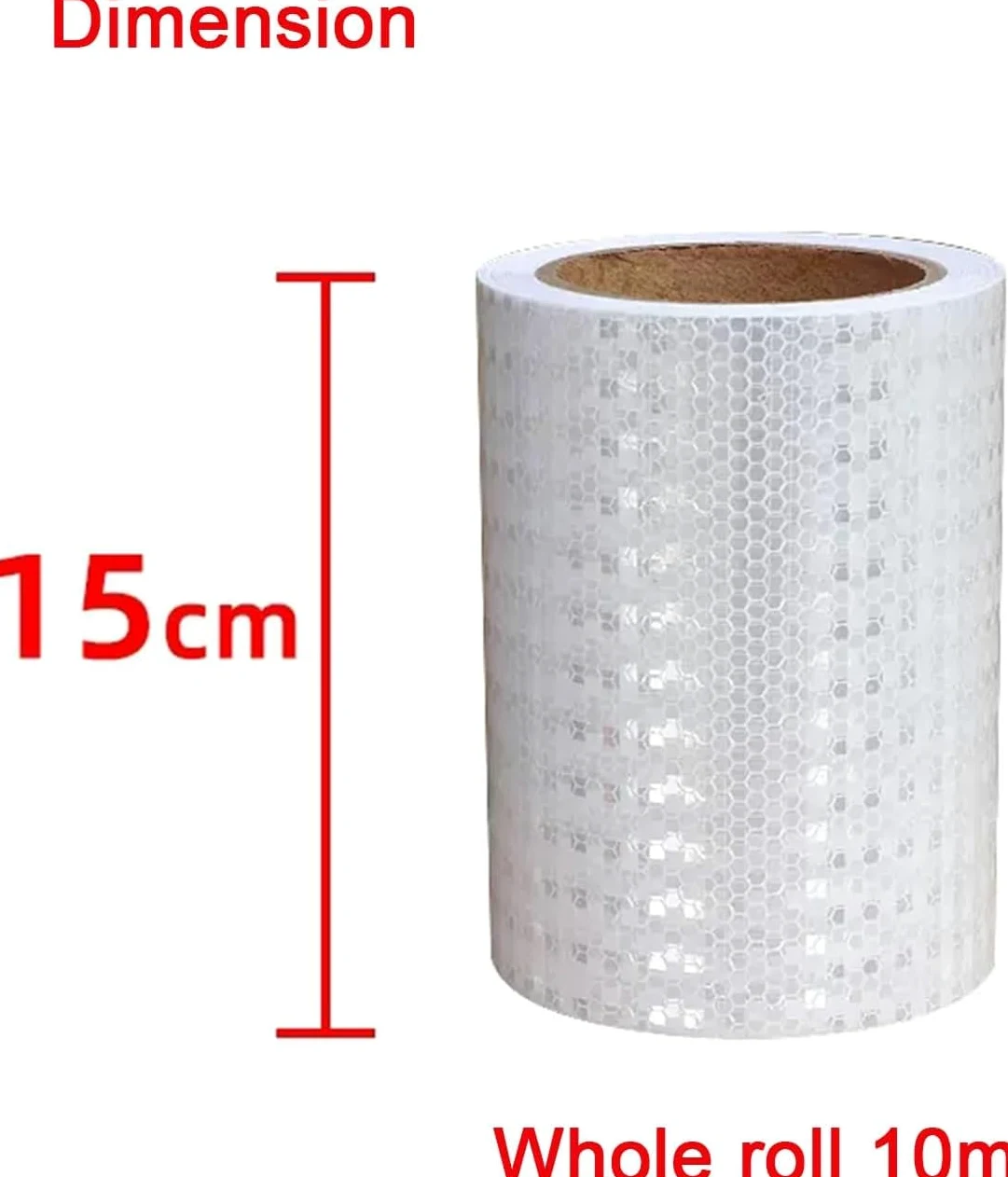Taśma odblaskowa bezpieczeństwa Odblaskowa taśma ostrzegawcza samoprzylepna 15 cm x 10 m, wielokolorowa(Wit)