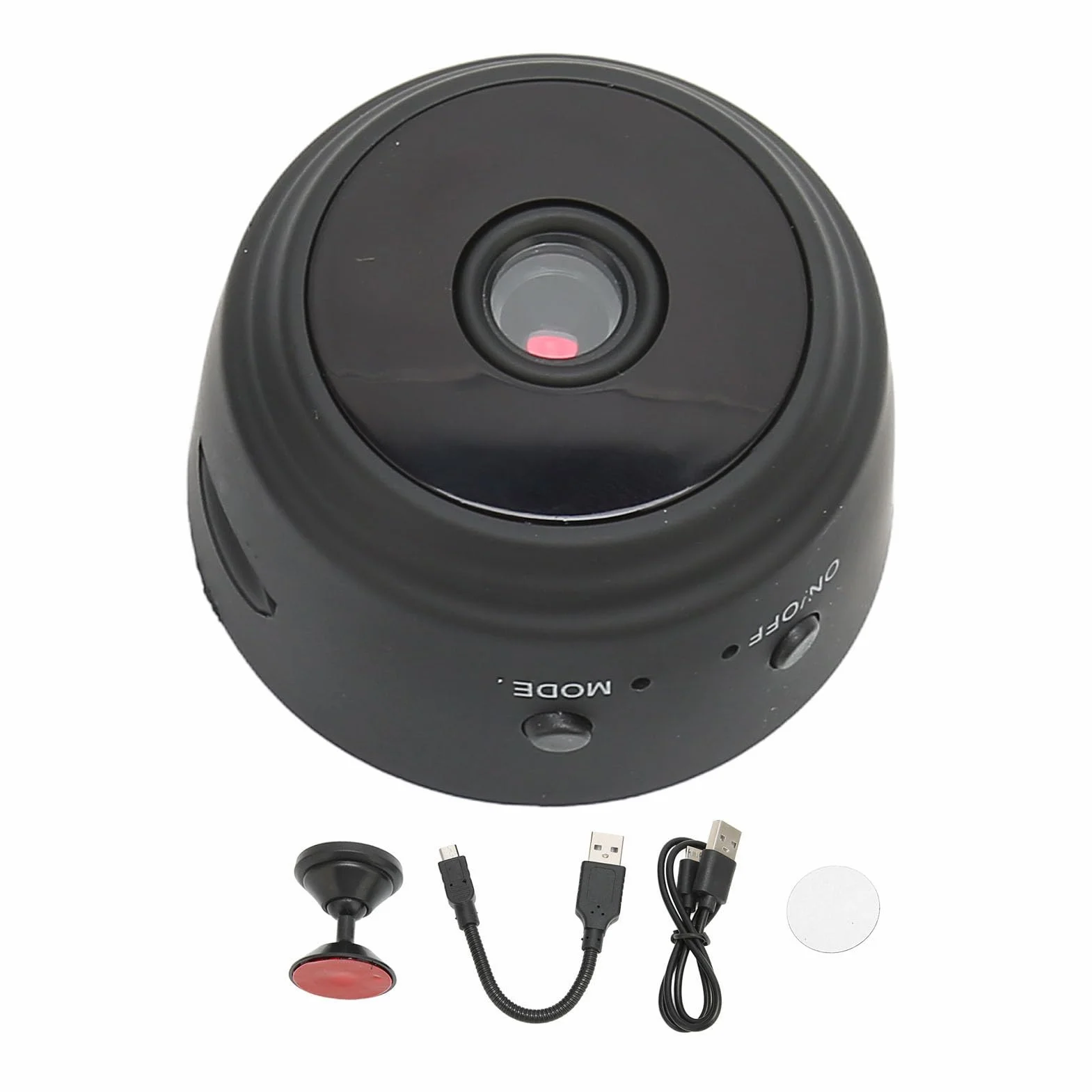 Mini Kamera WiFi 1080P Noktowizor Obrót 360° Mała Kamera Wideo Wbudowany Magnes Kontrola Aplikacji