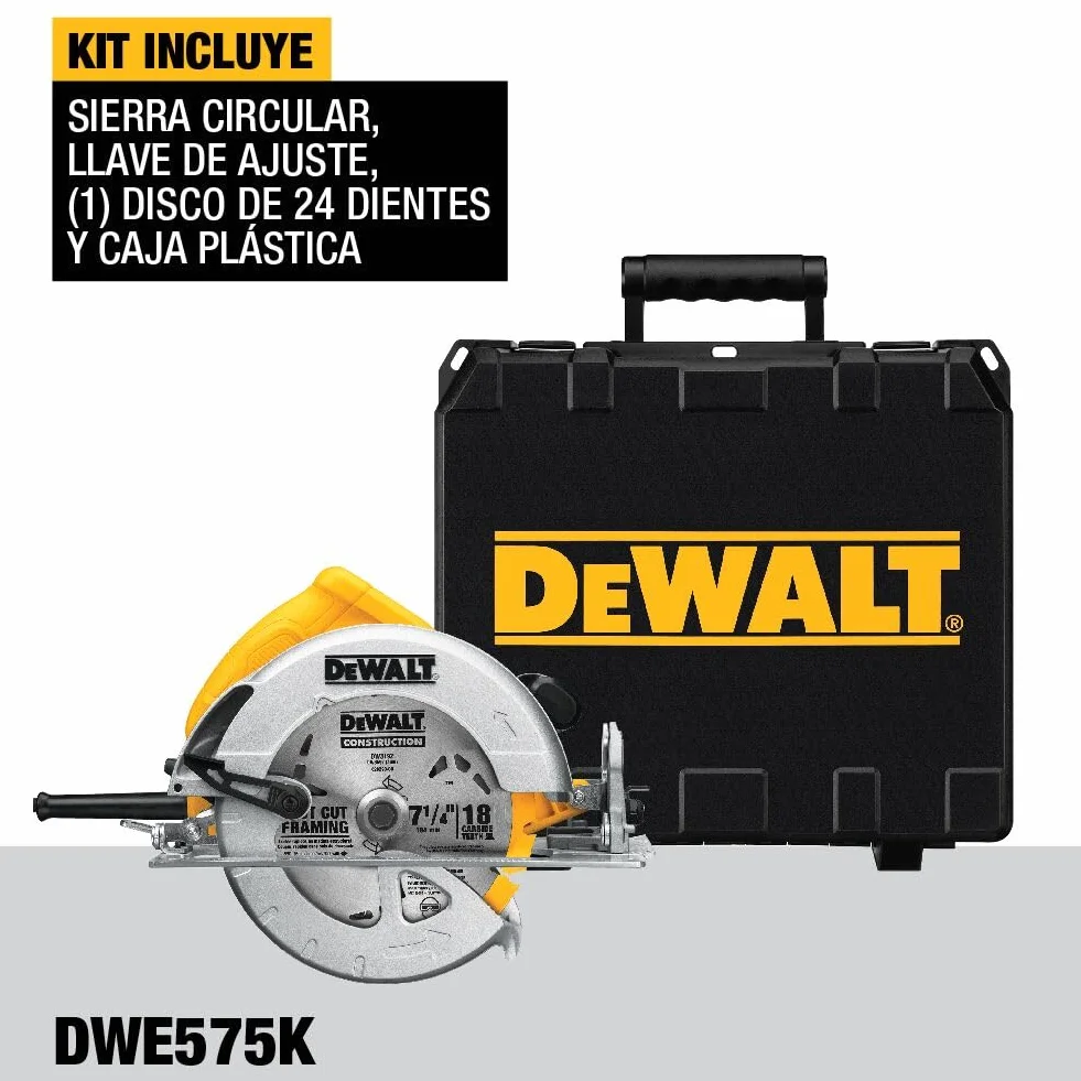 Dewalt DWE575K-QS Ręczna Pilarka Tarczowa 1600 W 230 V 5200 obr./min.