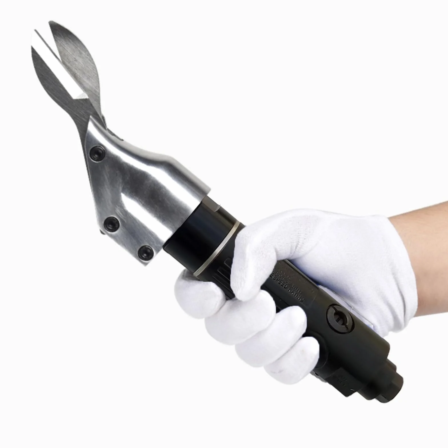 Nożyce pneumatyczne 1/10.2 cm, pneumatyczne nożyce do metalu i nożycowe narzędzie pneumatyczne do blachy diamentowej siatka żelazna płyta ze stali nierdzewnej, swobodna prędkość: 2500