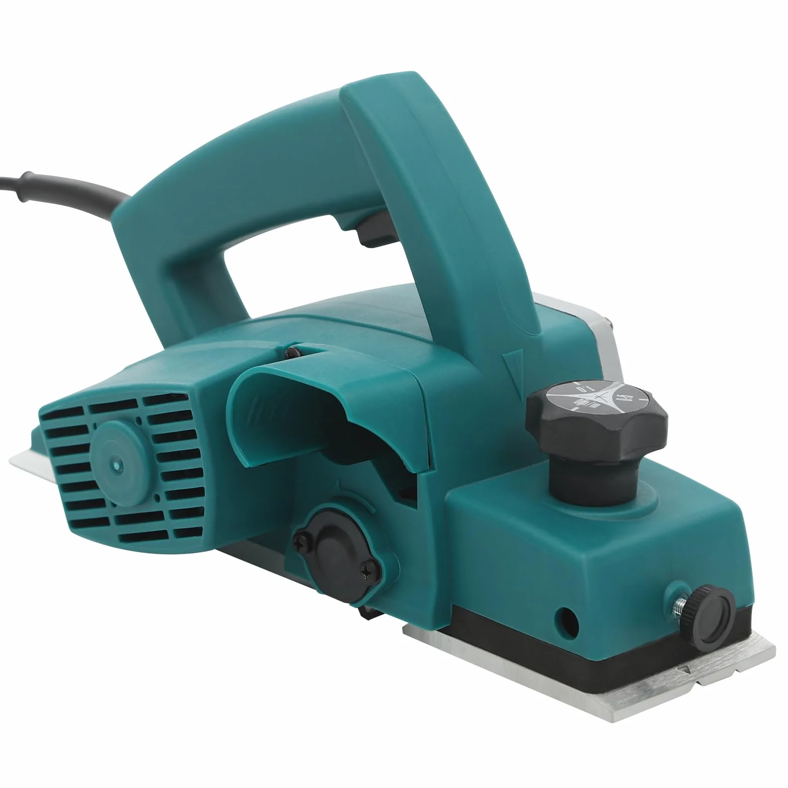 Elektryczna strug do drewna, 600 W, strug do drewna, elektryczna strug ręczny do obróbki drewna, szerokość strugania 82 mm, głębokość strugania 0-2 mm