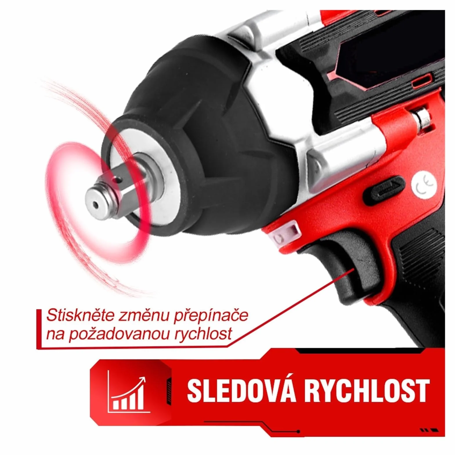Wkrętarka Udarowa Klucz Elektryczny O Wysokim Momencie Obrotowym 1800 N.m 1/2 Cala Bezszczotkowy Klucz Udarowy Akumulatorowe Elektronarzędzie Do Akumulatora 18 V(1 Battery)