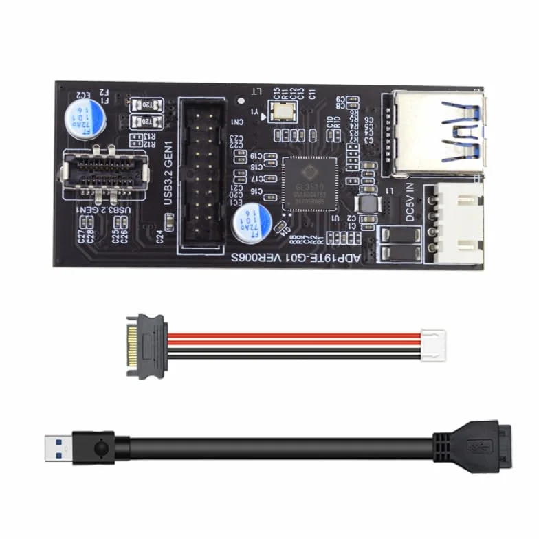 CY Karta Header USB 3.0 20Pin Type-E Adapter Rozdzielacz HUB 5 Gb/s
