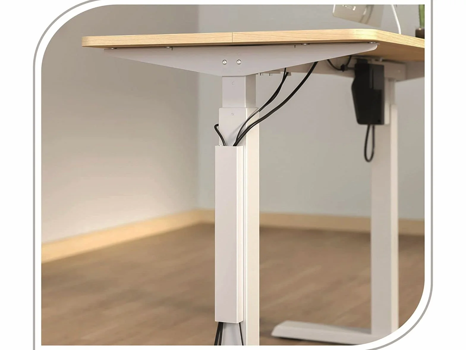 PureMounts® Kanał kablowy do biurka, mocowanie magnetyczne, biały