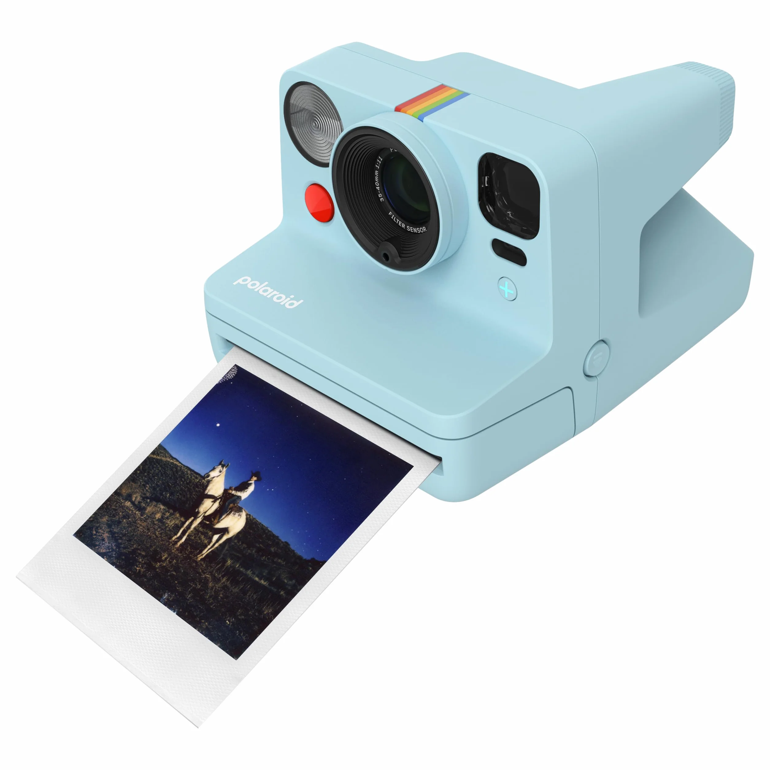 Polaroid NOW+ Gen3 Instant Camera Arctic Blue + Color Film Bundle 16 Photos
