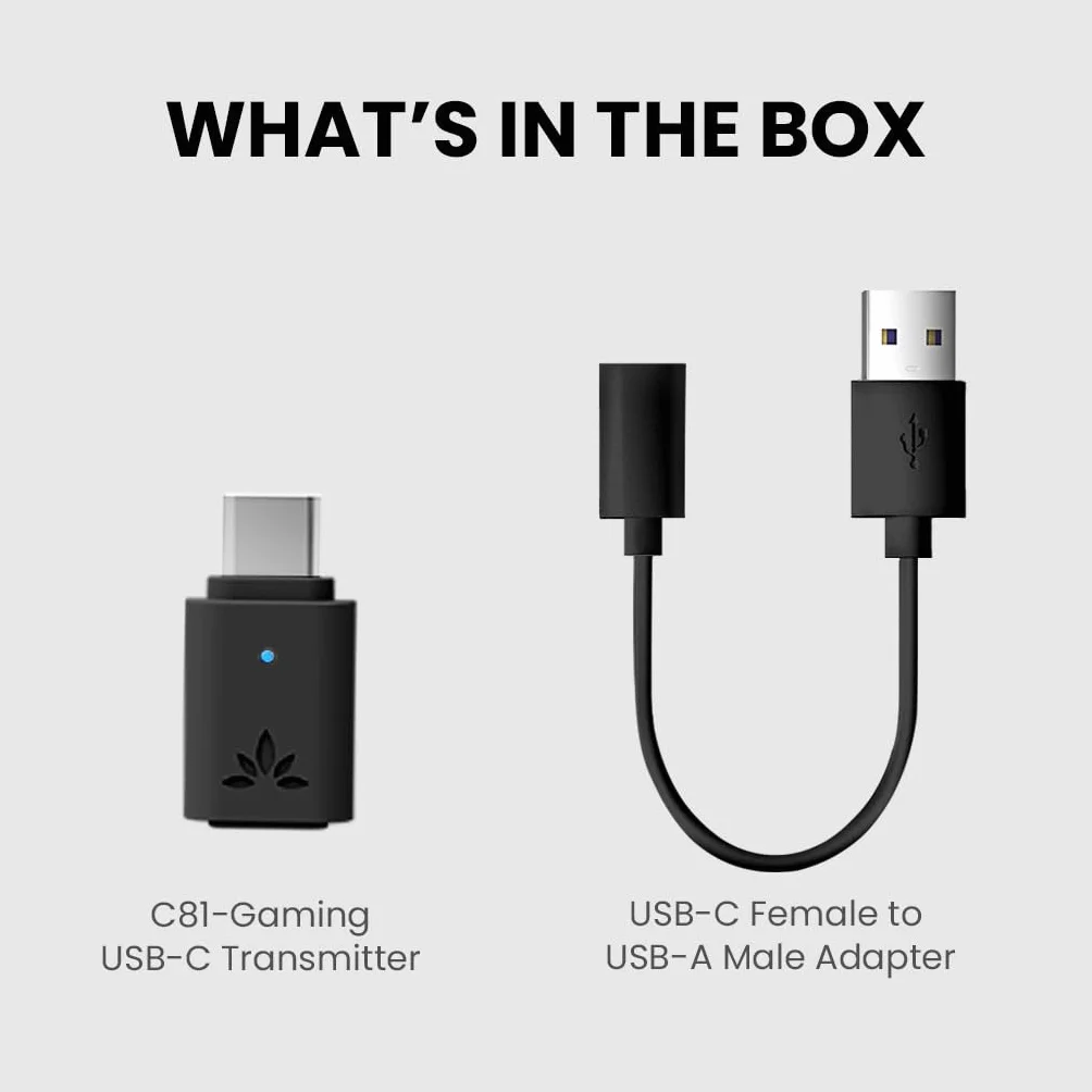 Avantree C81-Gaming adapter audio USB-C Bluetooth 5.3 PS5 Qualcomm aptX Adaptive HD