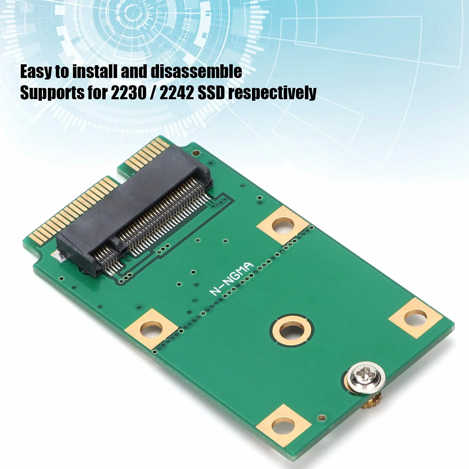Karta adaptera M.2 NGFF SSD na MSATA SSD 2230/2242, konwerter dysku twardego