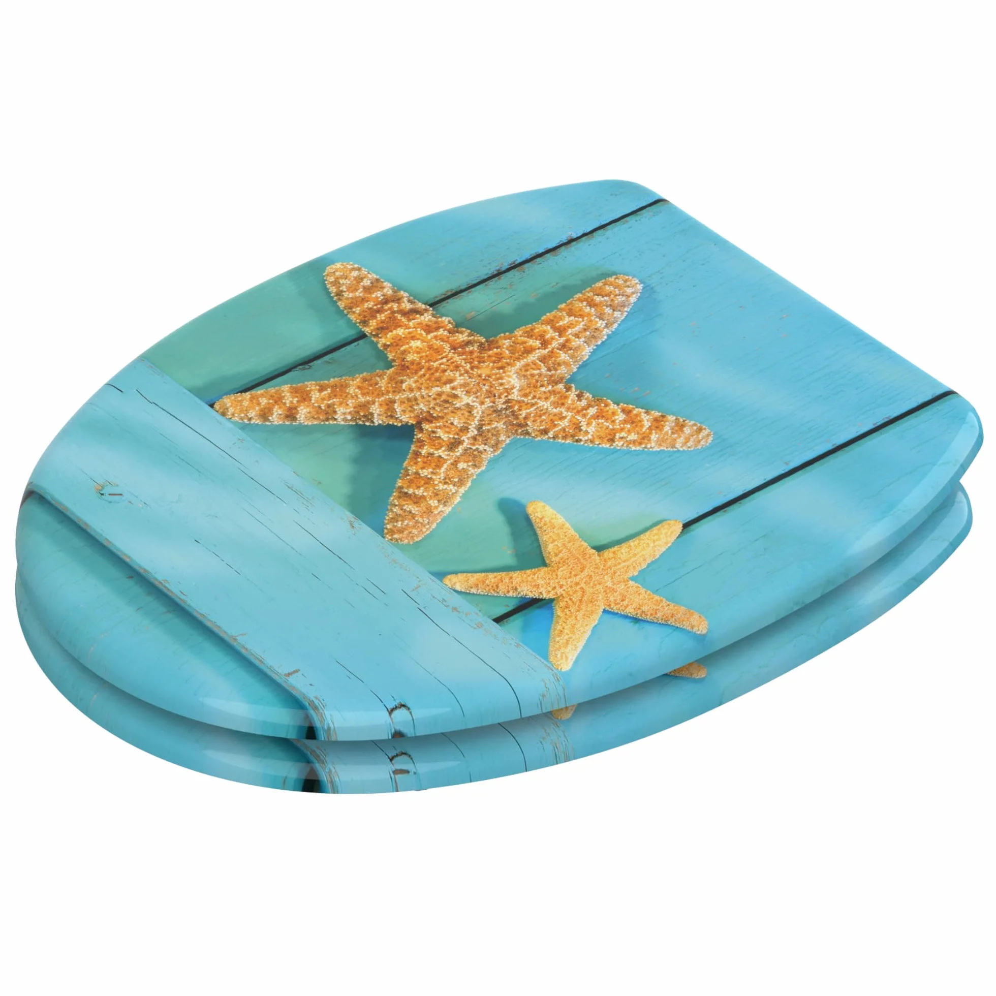 Deska sedesowa wolnoopadająca, wiele pięknych drewnianych desek sedesowych do wyboru, wysoka jakość i stabilna jakość (Starfish)