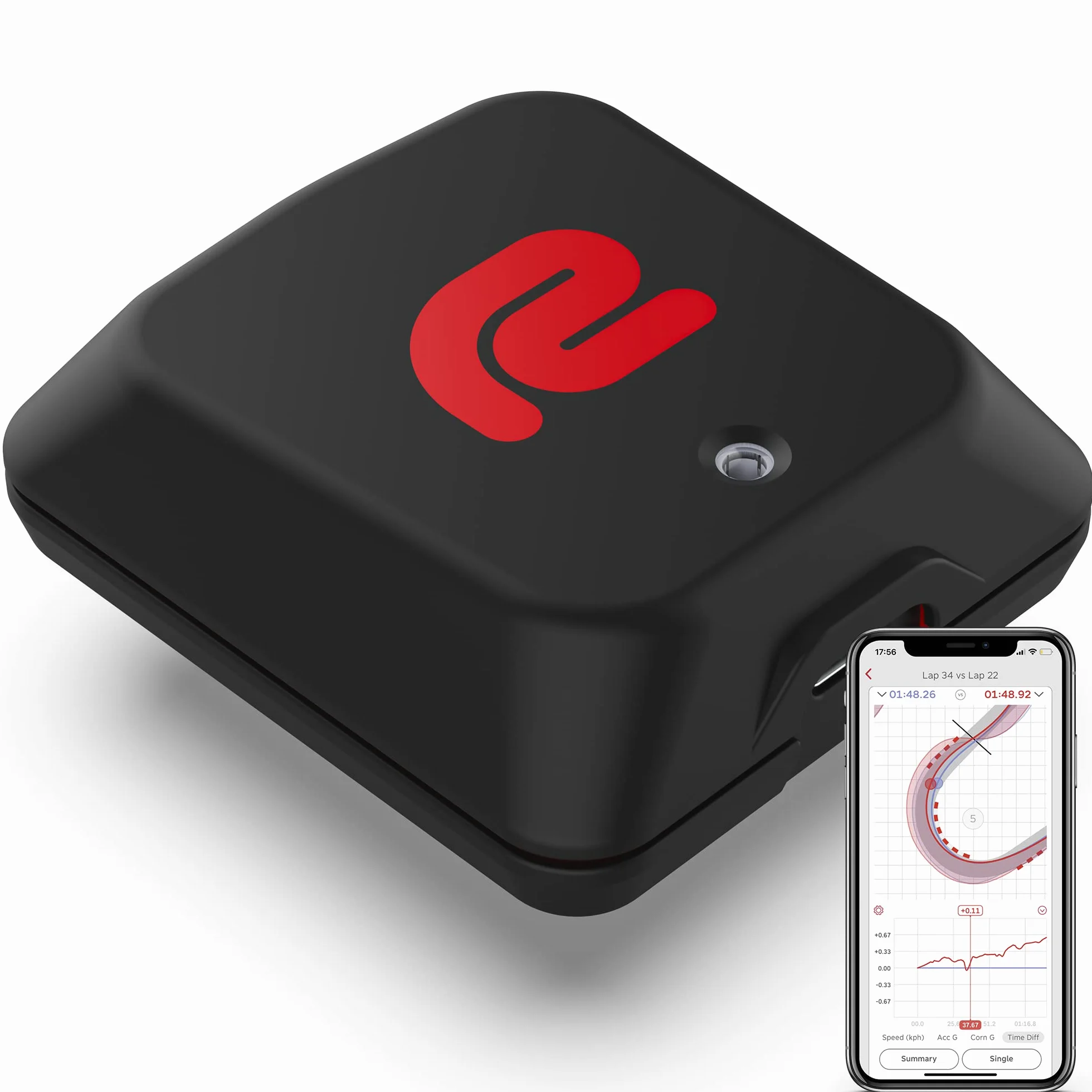 Mini miernik wydajności GPS 25 Hz timer okrążeń miernik oporu system pomiaru czasu wyścigów samochodowych
