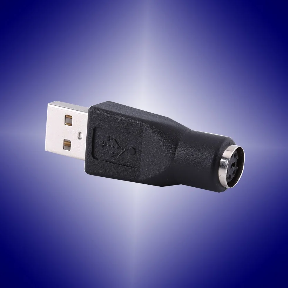 2 Sztuk USB na PS2 Adapetr, USB 2.0 A Męski na PS/2 żeńskie Złącze Konwertera Danych, na Komputer Stancjonarny Klawiatura Mysz