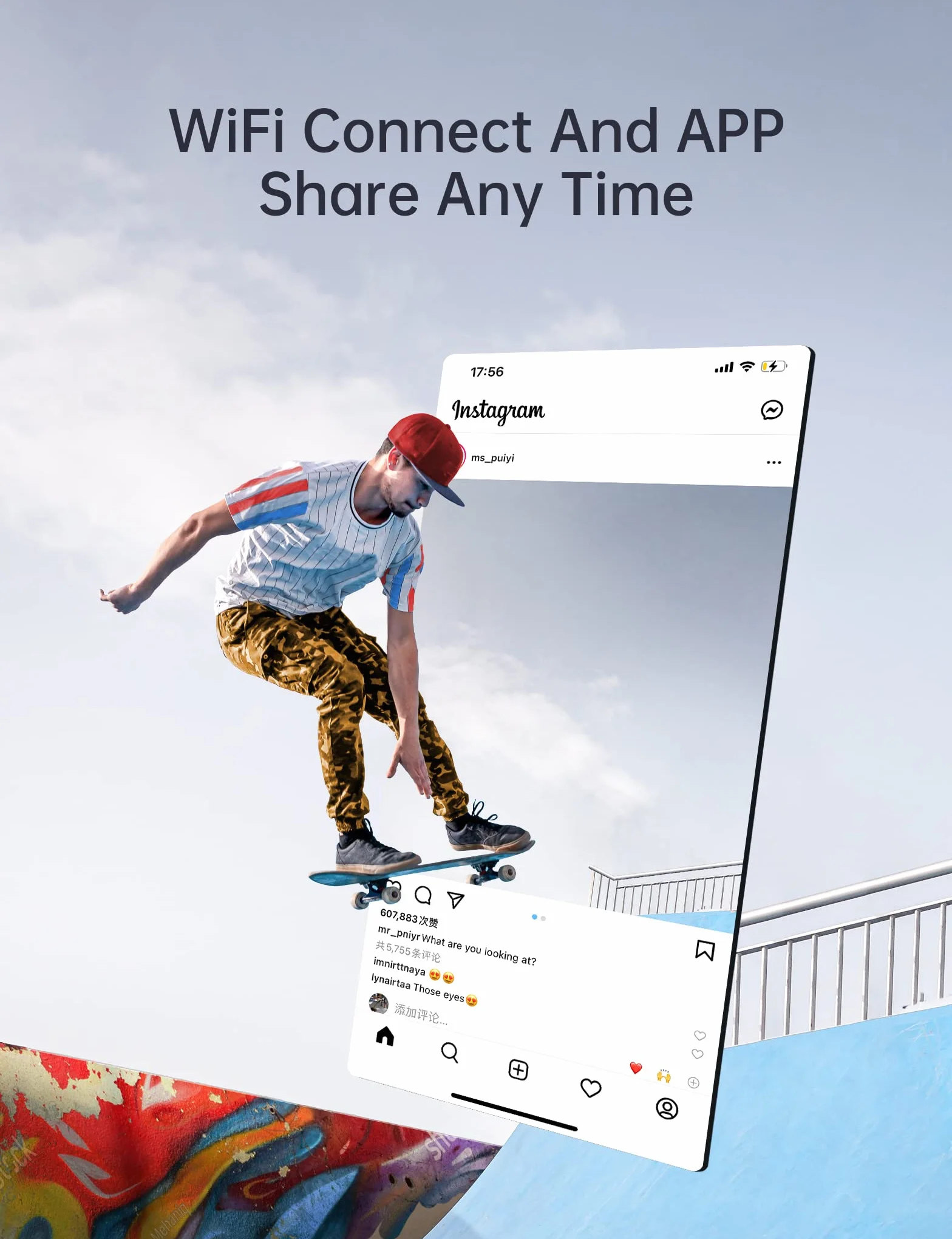 WOLFANG GA400 Action Cam 4K 60FPS Wodoodporna kamera Ultra HD WiFi EIS z ekranem dotykowym