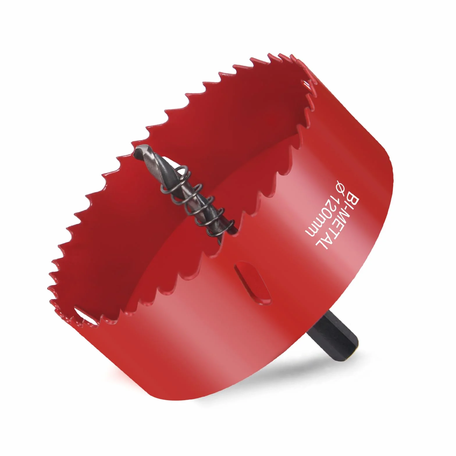 flintronic Zestaw otwornic, otwornica 120 mm, bimetal, 1 wiertło, 1 sprężyna mechaniczna, 1 klucz sześciokątny, otwornica do aluminium, drewna, płyty PCW i płyty z tworzywa sztucznego gwint 1/4