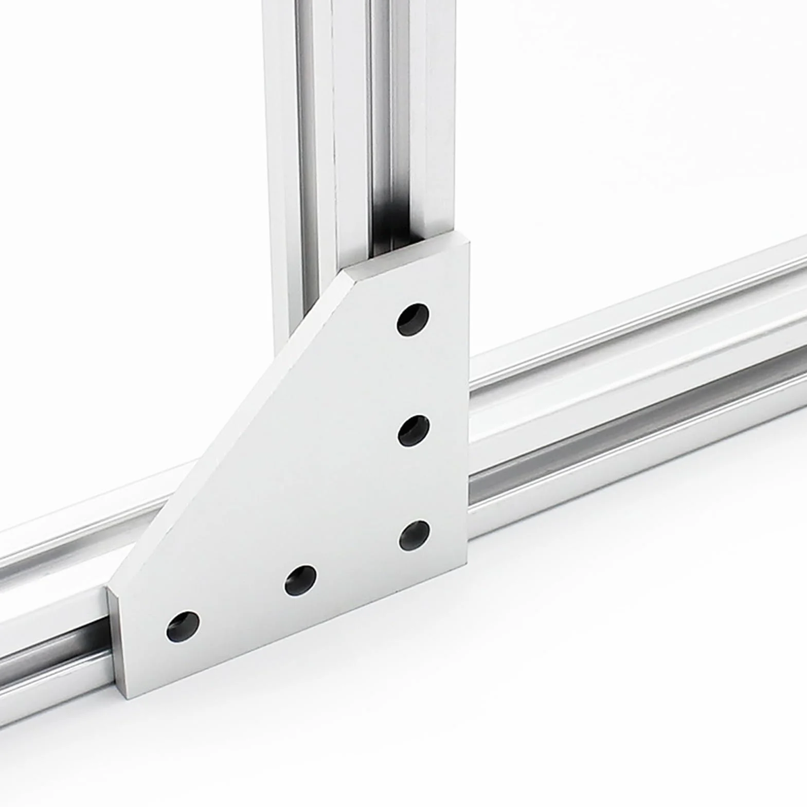 8 zestawów aluminiowych profili wytłaczanych z serii 10 wsporników narożnych 1010 90 stopni kątowe złącza L z nakrętkami i śrubami z rowkiem T do 2,5 cm x 2,5 cm 1 cala 10/10 gniazdo