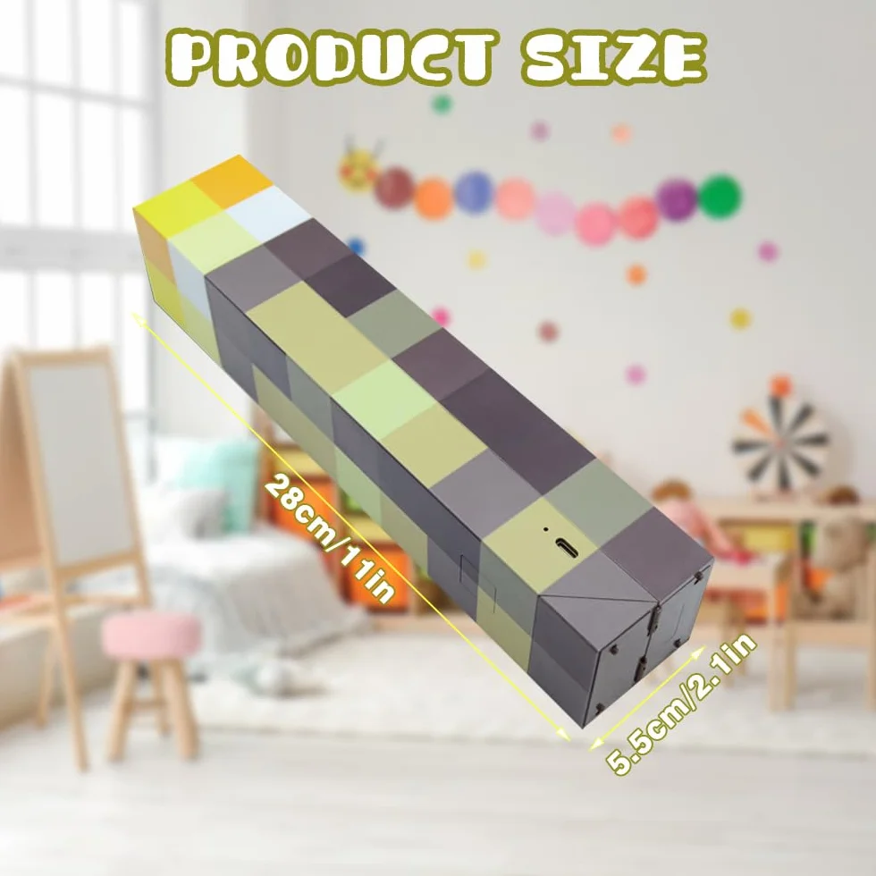 Lampa nocna LED, 4 kolory, lampka nocna LED Mcers, lampka nocna z możliwością ponownego ładowania przez USB, lampka nocna 3D dla dzieci, zabawka, prezent