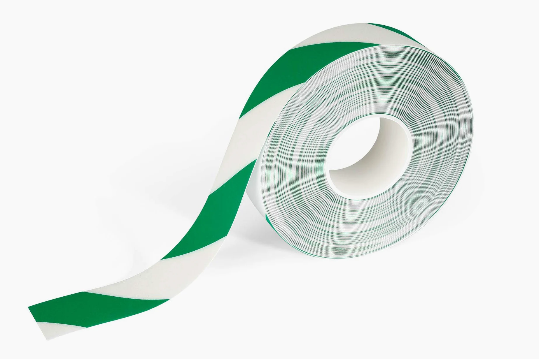 Durable Taśma podłogowa Duraline, biały, 1726131 | Oznakowanie BHP, wymiary 50 mm x 30 m, odporna na ścieranie, antypoślizgowa R9, do wózków widłowych, Made in the UK