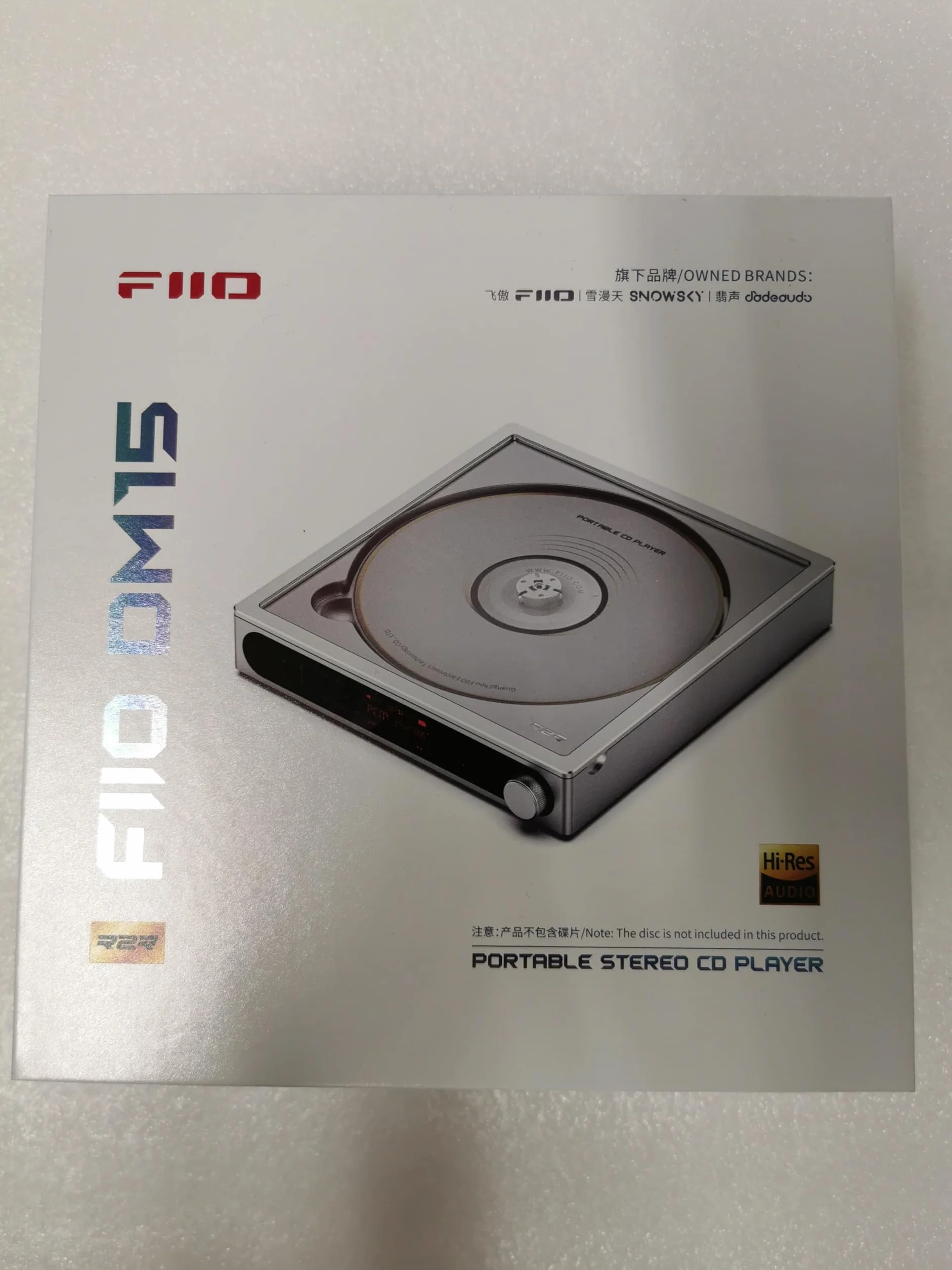 FiiO DM15 przenośny odtwarzacz stereo CD z 24-bitowym DAC R2R, 1150mW, Bluetooth aptX, HiFi Audio