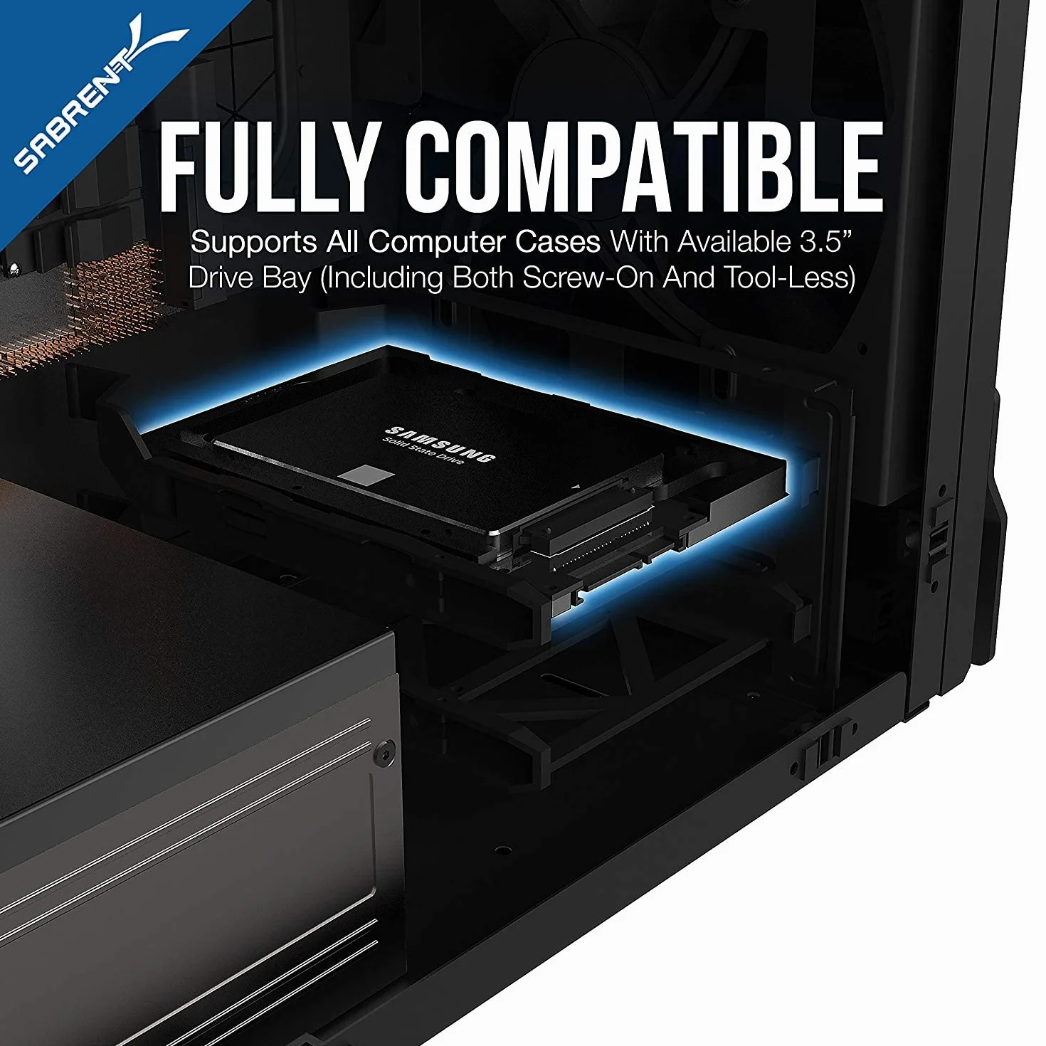 SABRENT Wewnętrzny adapter dysku twardego 6.3 cm do 8.9 cm rama montażowa SSD SATA