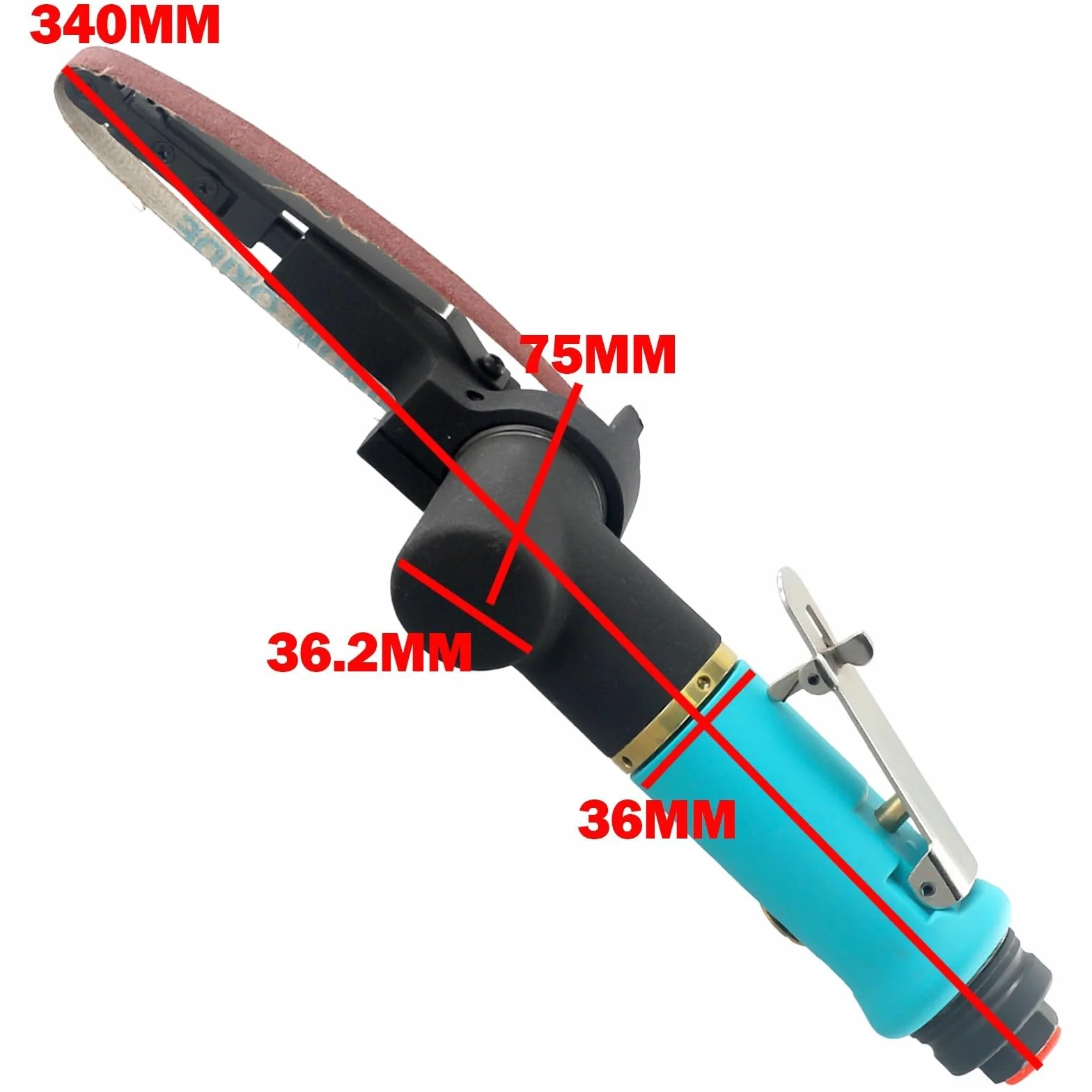 Pro Pneumatyczny adapter pasa szlifierskiego do szlifierki taśmowej pneumatycznej do obróbki metali i szlifowania