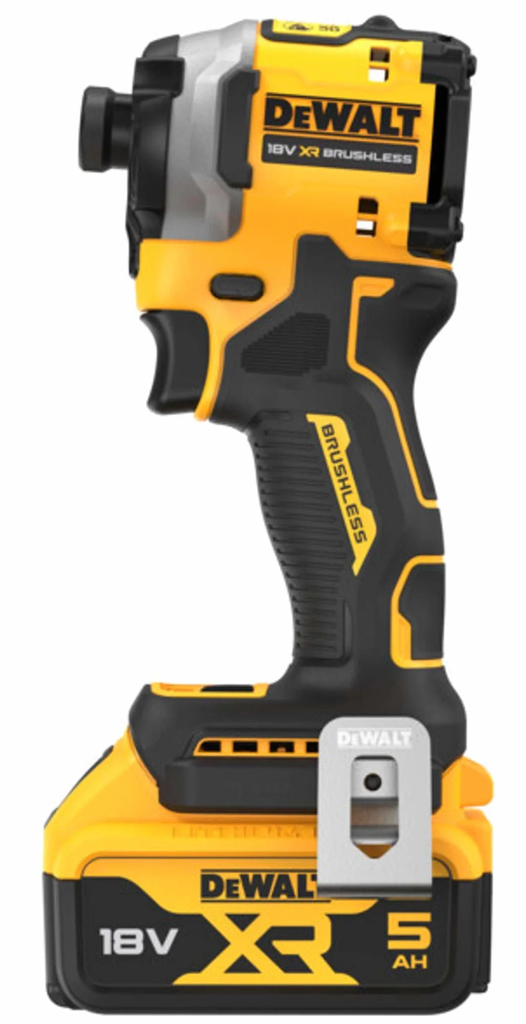 DeWalt Impacto compacto sin escobillas XR 18V 1/4" 205Nm con 2 baterie Li-Ion 5Ah y maletín TSTAK, DCF850P2T-QW