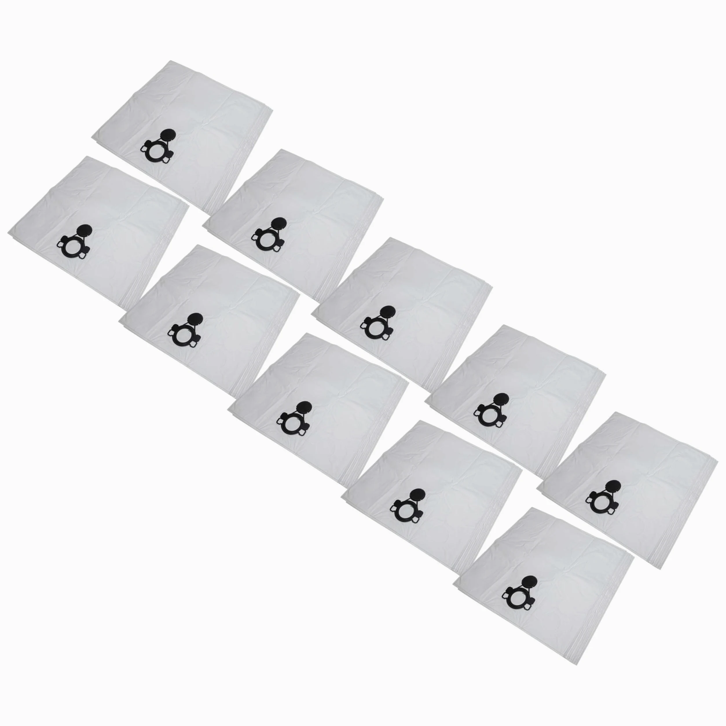 vhbw 50 x worek do odkurzacza kompatybilny z odkurzaczem Nilfisk Attix 50-01 PC, 5, 40-21 PC Inox, 40/50, 40-01 PC INOX EU – 36 cm x 26 cm, biały