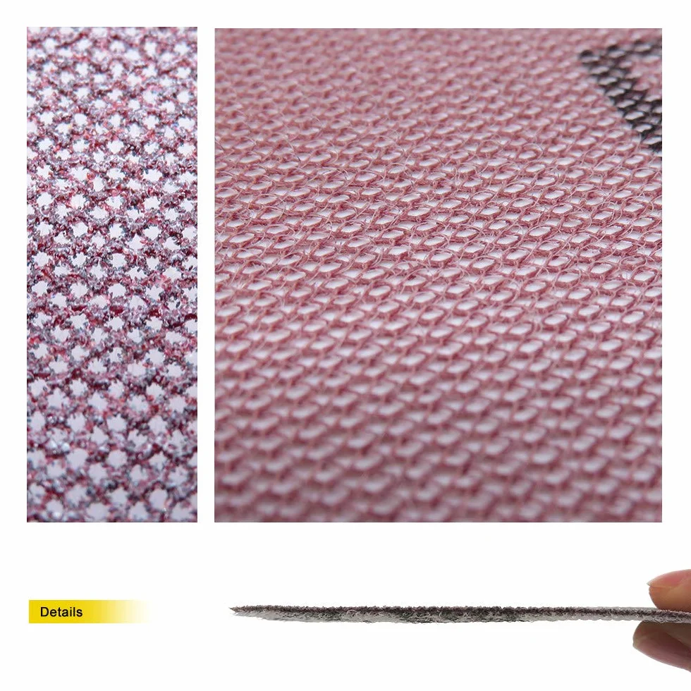 Bezpyłowe siatkowe tarcze szlifierskie Hook， 10 szt. 9 cali 220 mm siatka ścierna rzep papier ścierny bezpyłowe tarcze ścierne antyblokujący papier ścierny do szlifowania na sucho(240)