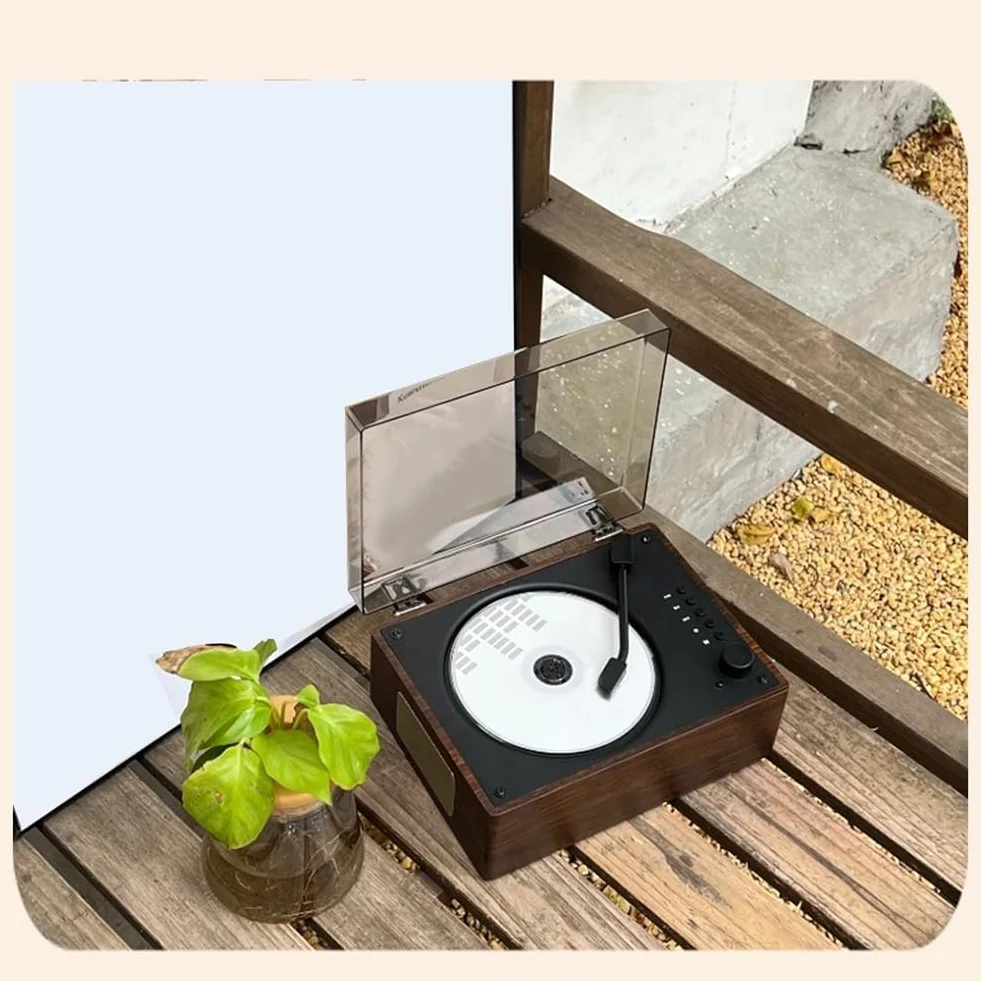 Retro odtwarzacz CD Ładowalny Obsługuje CD BT USB 3.5mm AUX Przenośny odtwarzacz CD Zgodny z Bluetooth 5.0 Domowy odtwarzacz muzyki B