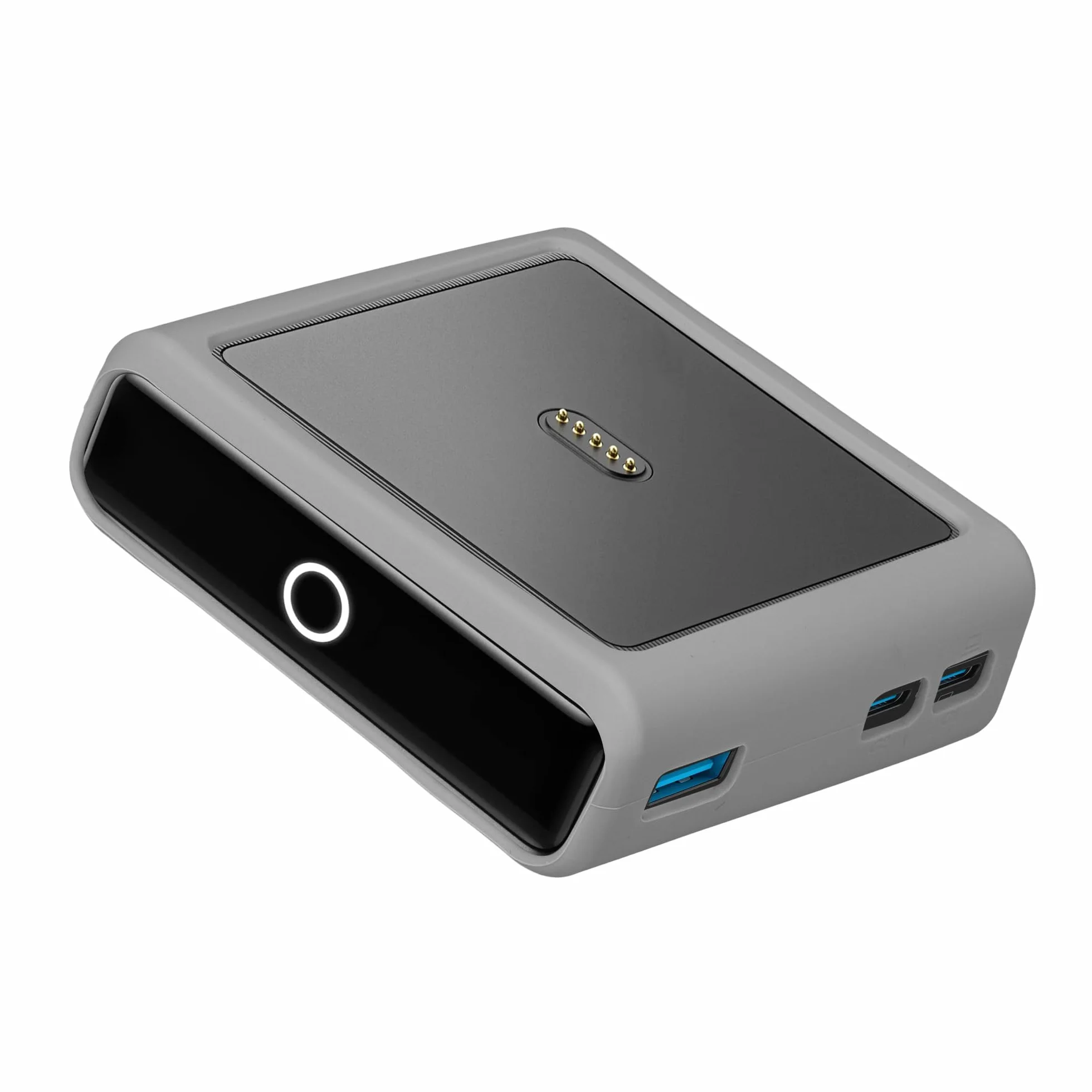 kwmobile Etui kompatybilne z Anker Charging Base Prime Bank 100 W - przenośna ładowarka, silikon, szary