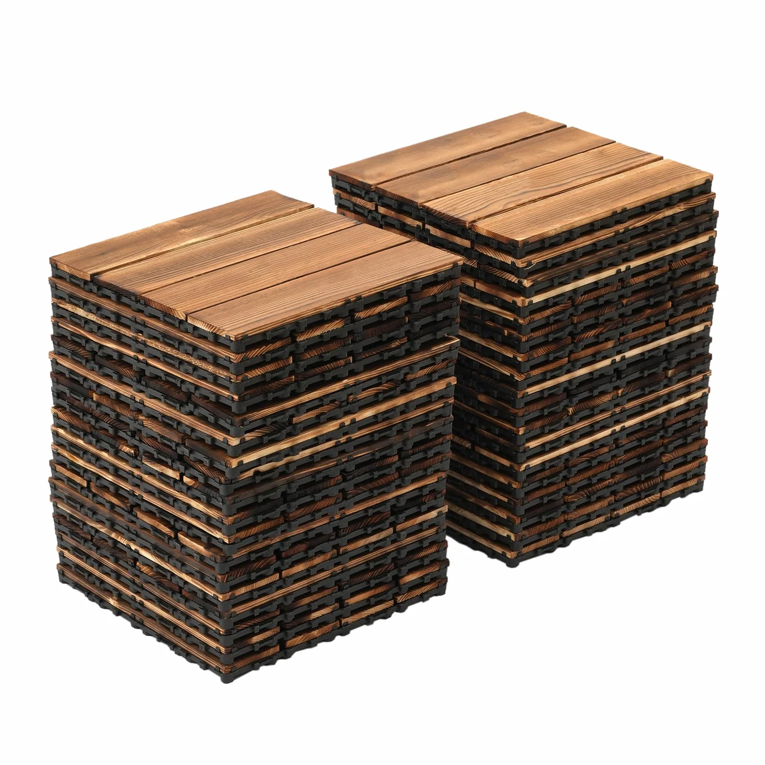 Płytki tarasowe z twardego drewna, 36 sztuk, 30 x 30 cm, do ogrodu, patio, na balkon, do użytku na zewnątrz, brązowe